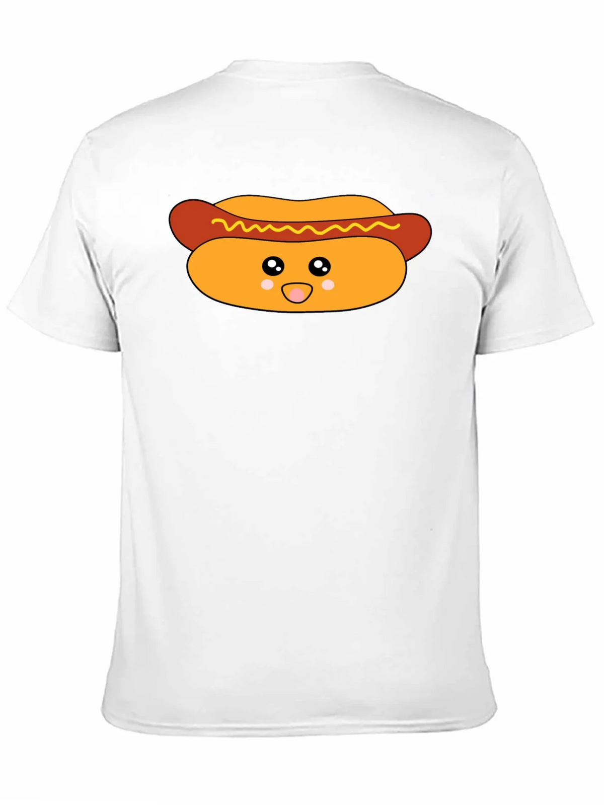 Cute Hot Dog Graphic T-Shirt - Black product image 2