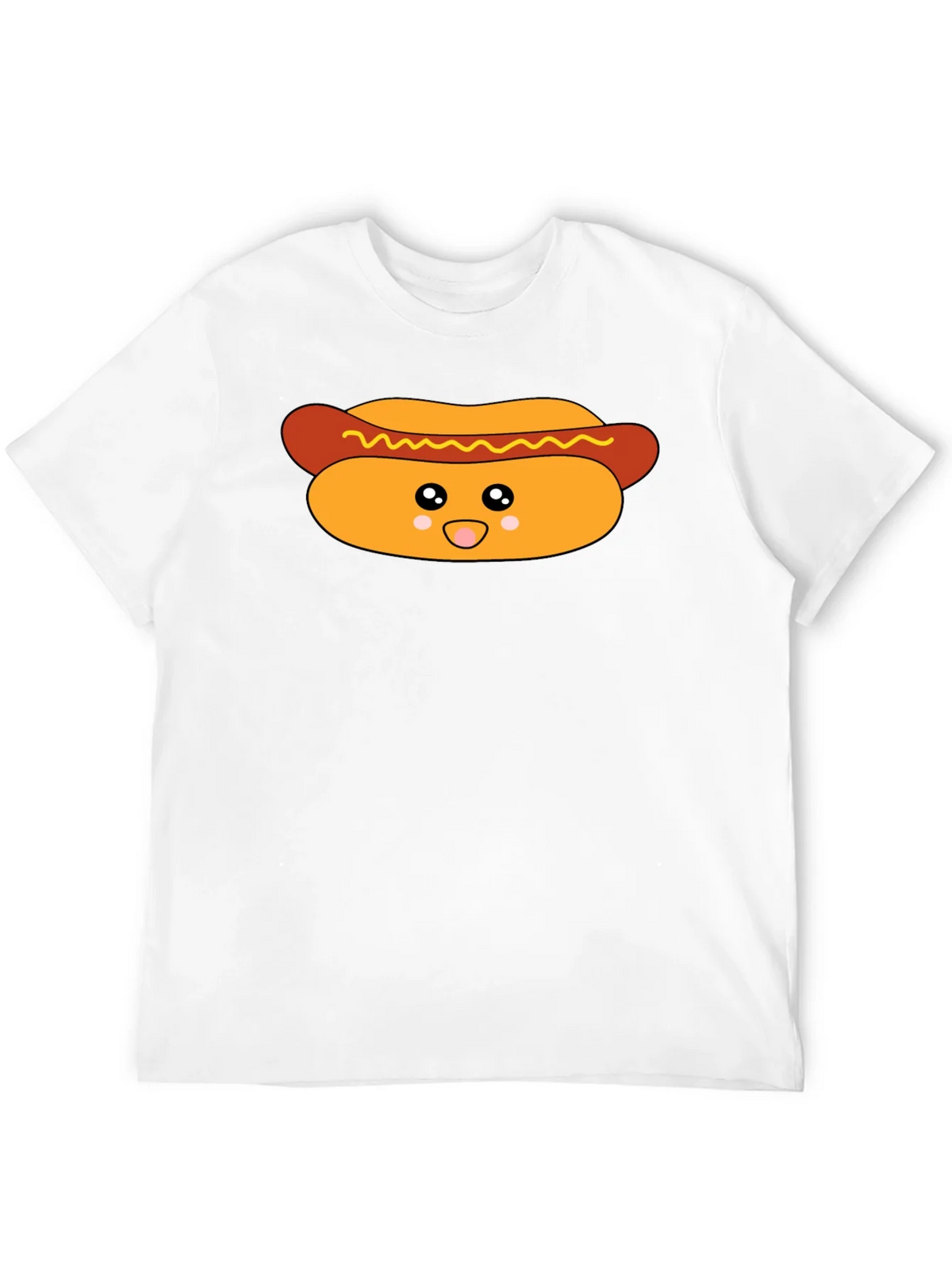 Cute Hot Dog Graphic T-Shirt - Black product image 3