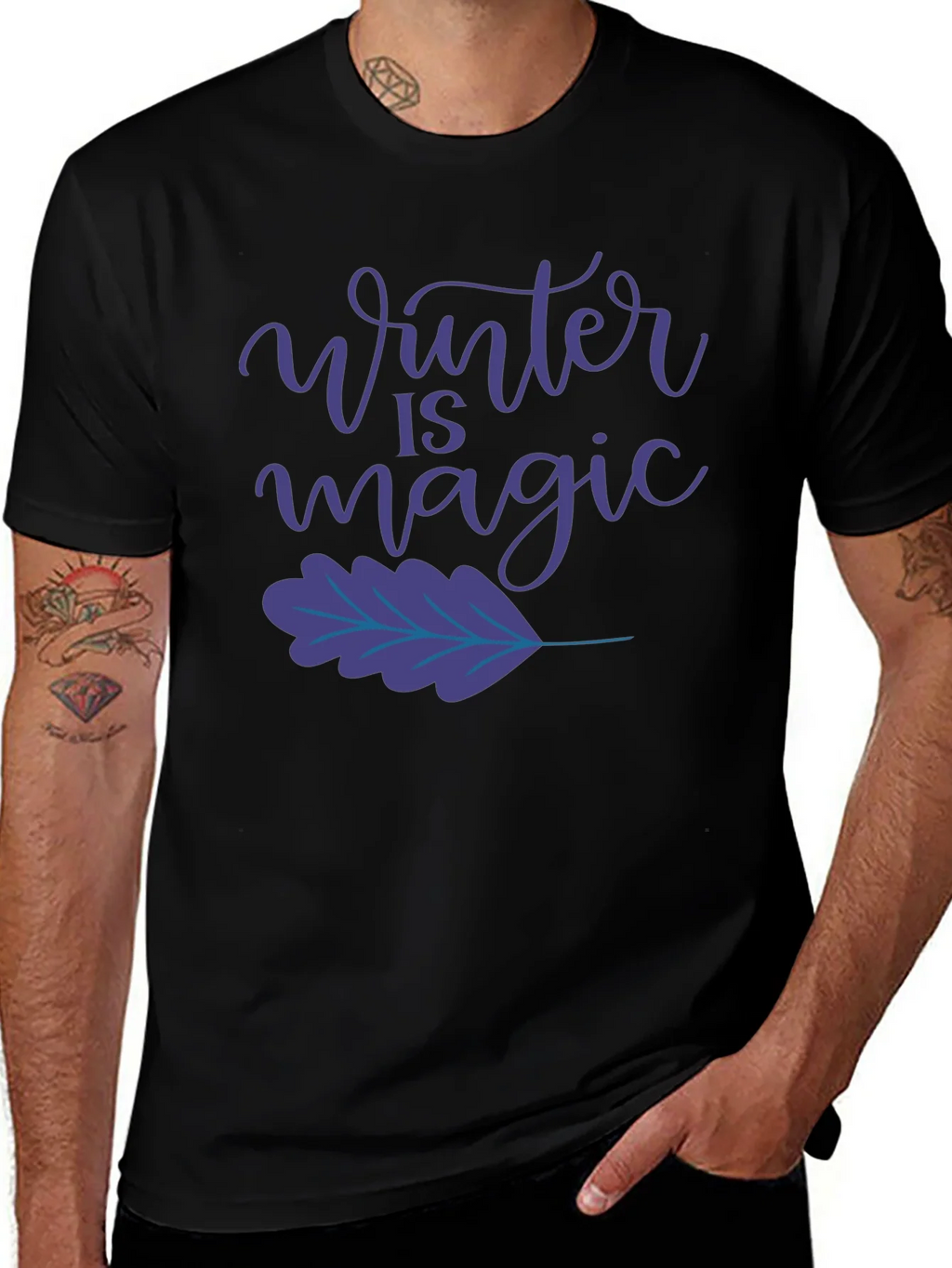 Winter is Magic Black T-Shirt product image 1