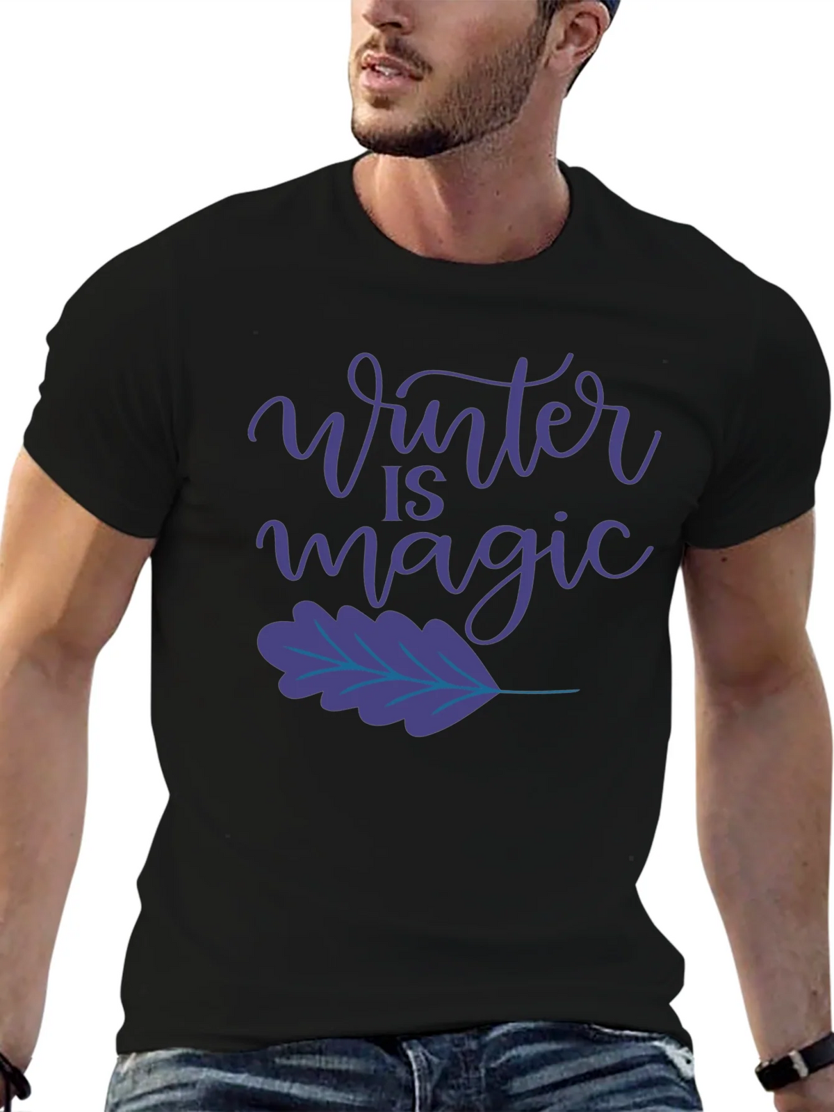 Winter is Magic Black T-Shirt product image 9