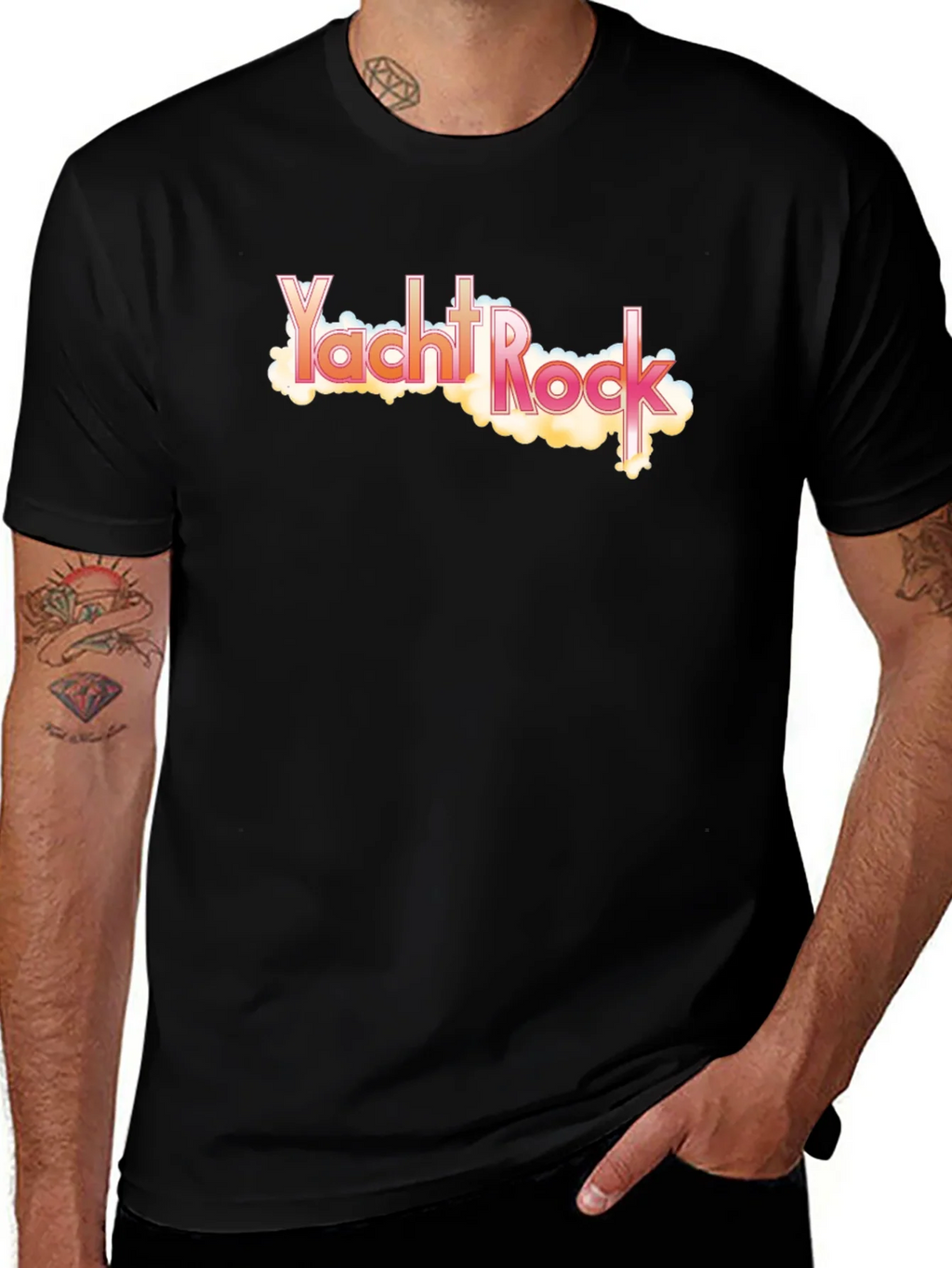 Yacht Rock Black T-Shirt - Retro Music Tee product image 1