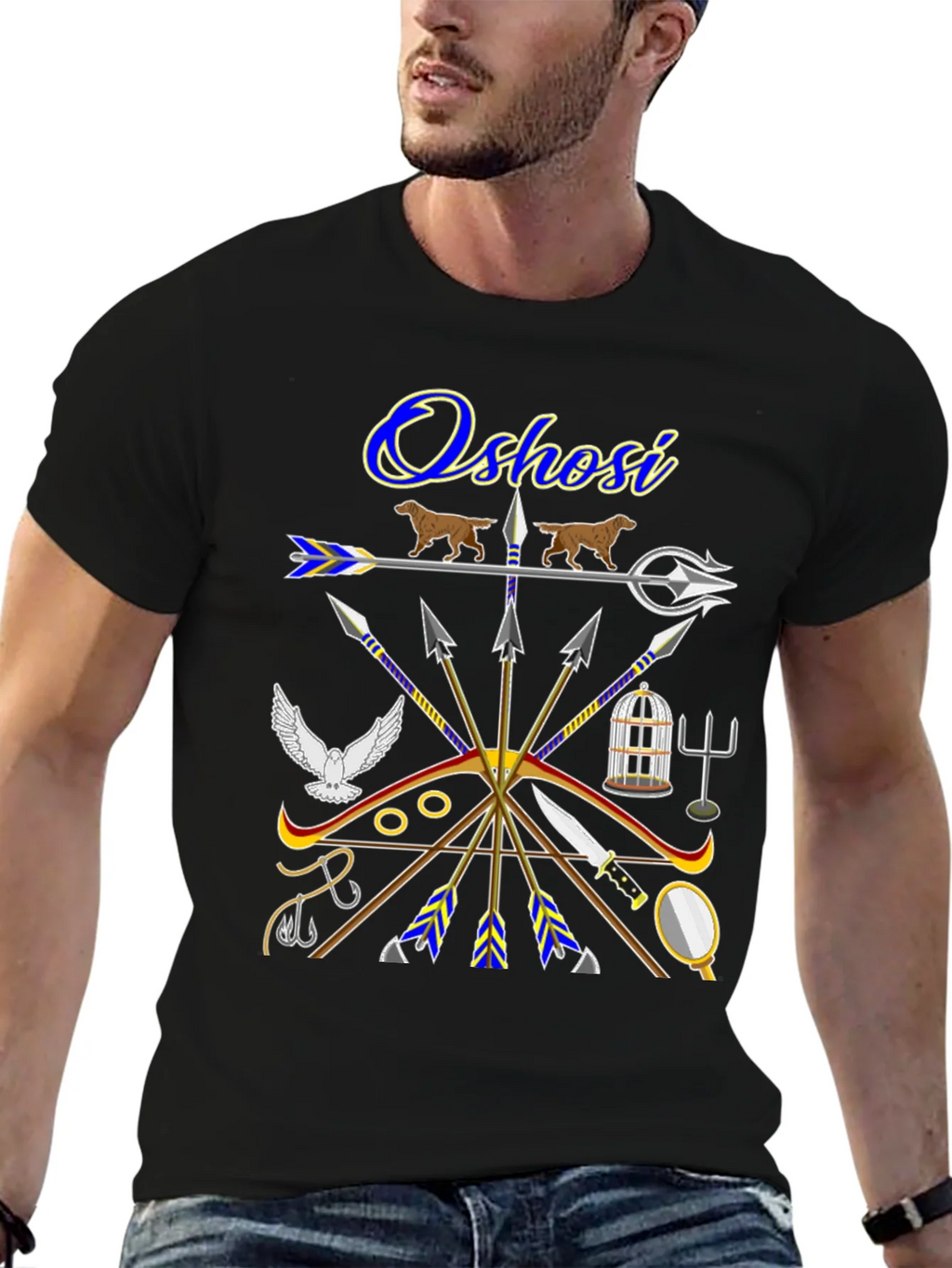 Oshosi T-Shirt - Afro-Caribbean Orisha Design product image 9