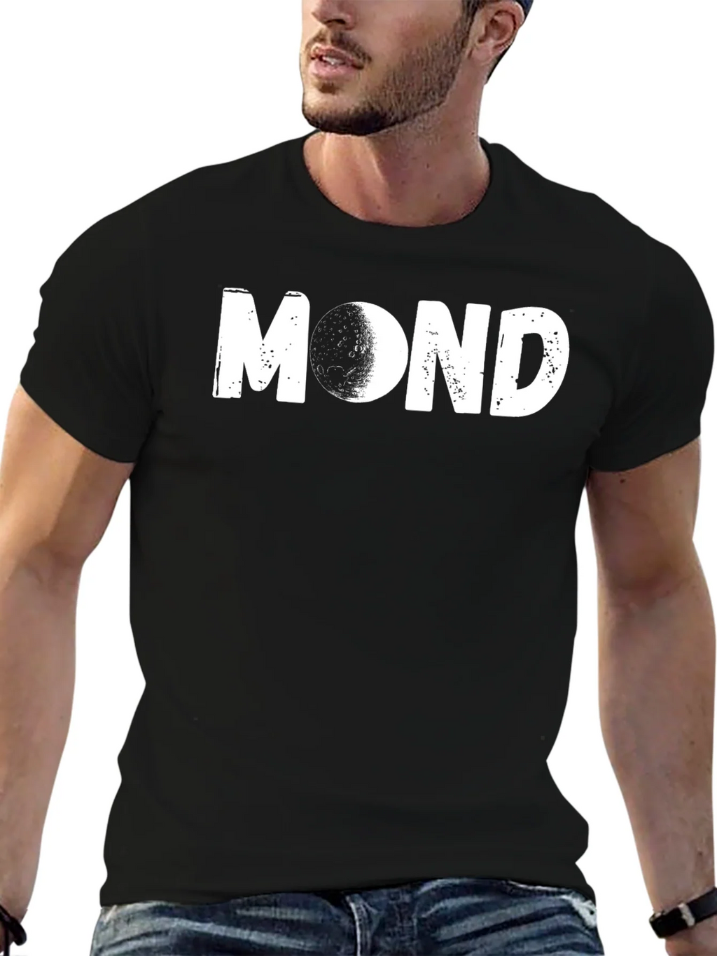 Mond T-Shirt | Unique Moon Design | Casual Wear product image 9