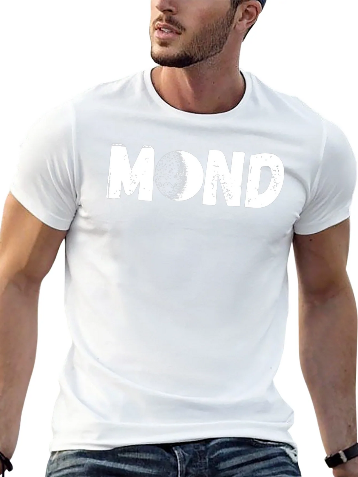 Mond T-Shirt | Unique Moon Design | Casual Wear product image 4