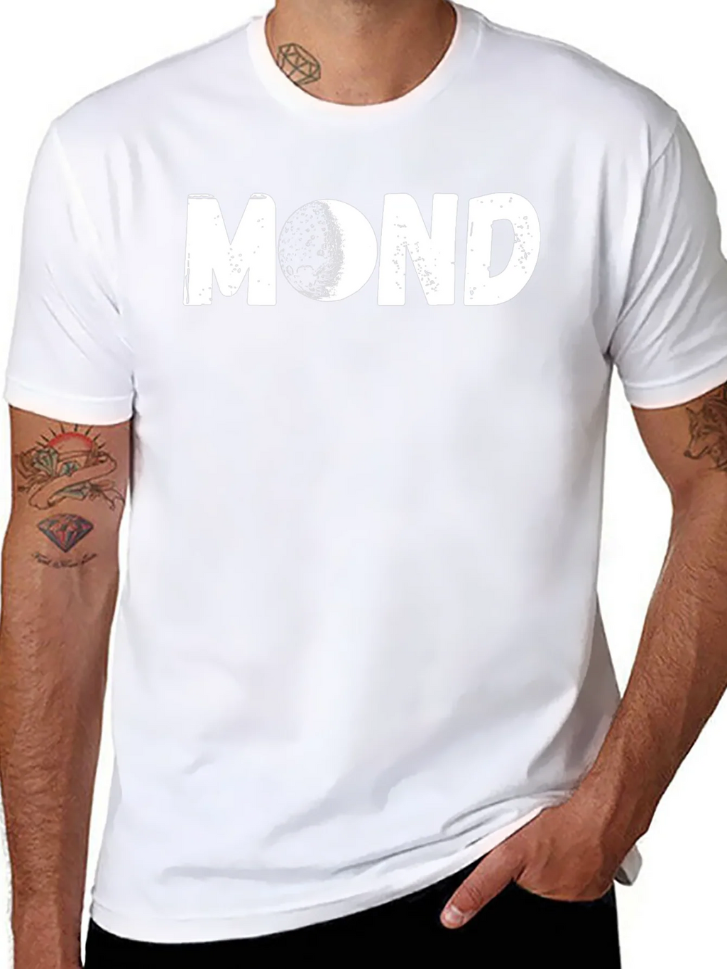 Mond T-Shirt | Unique Moon Design | Casual Wear product image 10