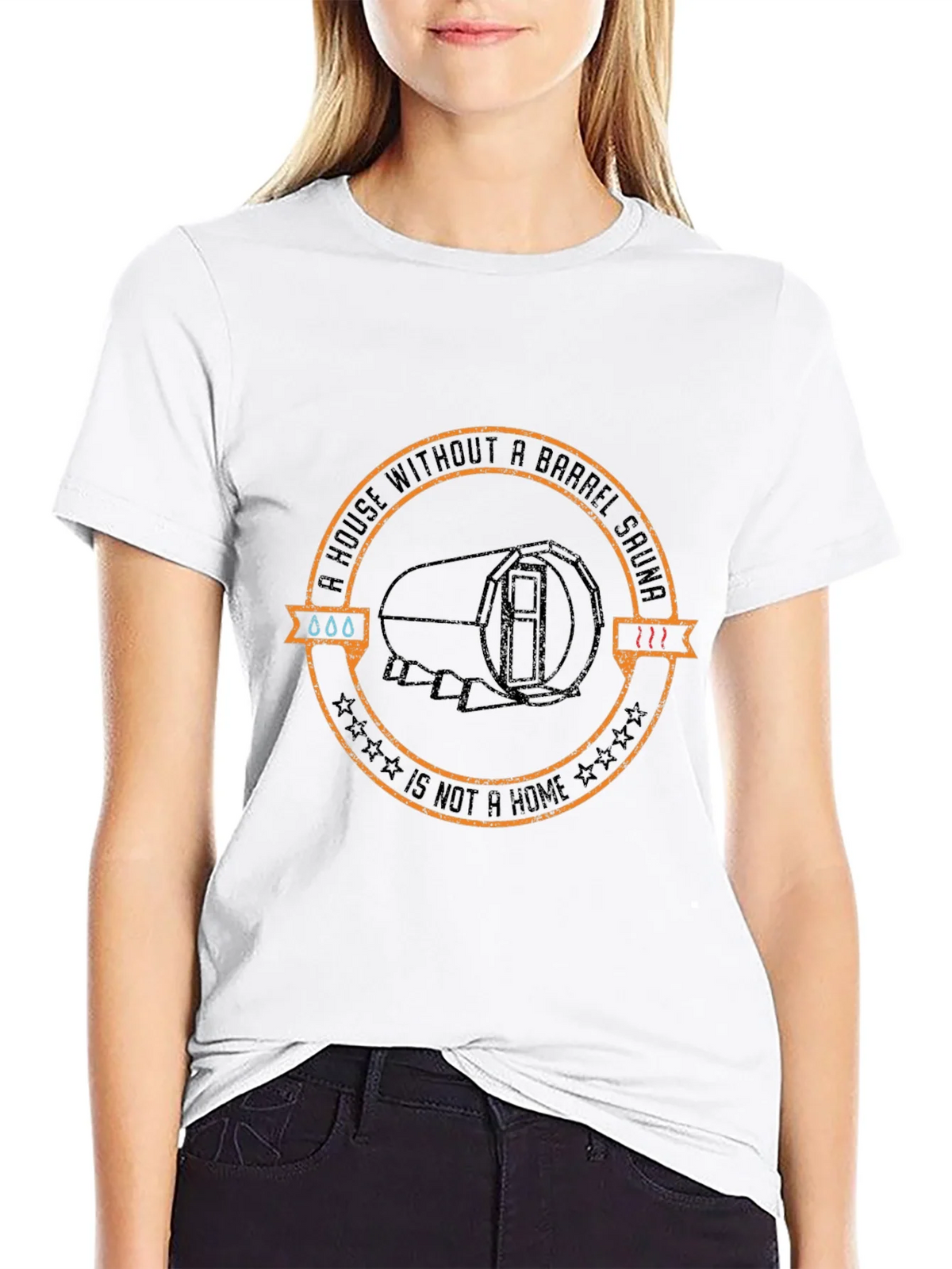 Barrel Sauna T-Shirt: A House Without One is Not a Home product image 11