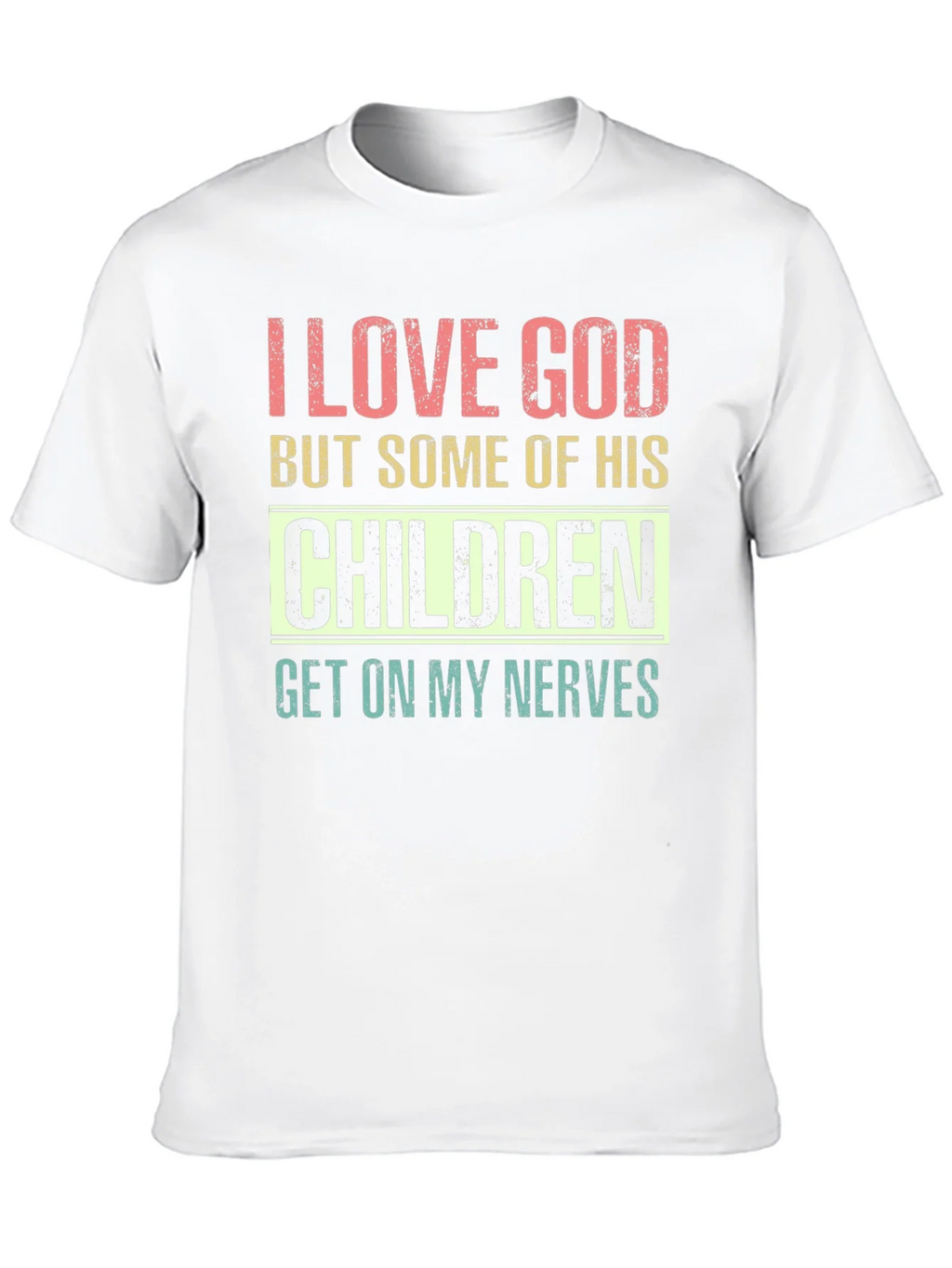 I Love God Humor Graphic T-Shirt product image 12