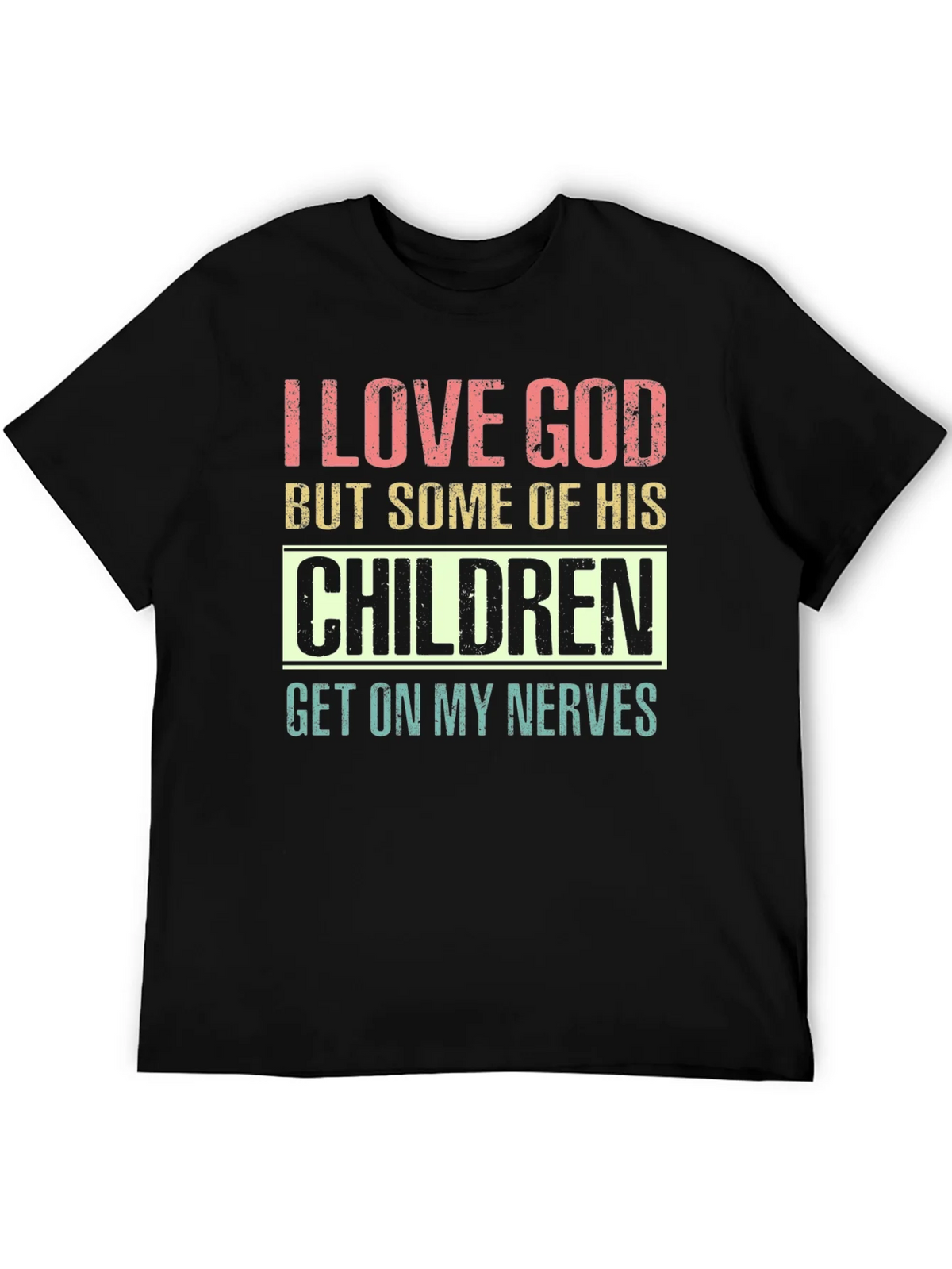 I Love God Humor Graphic T-Shirt product image 8