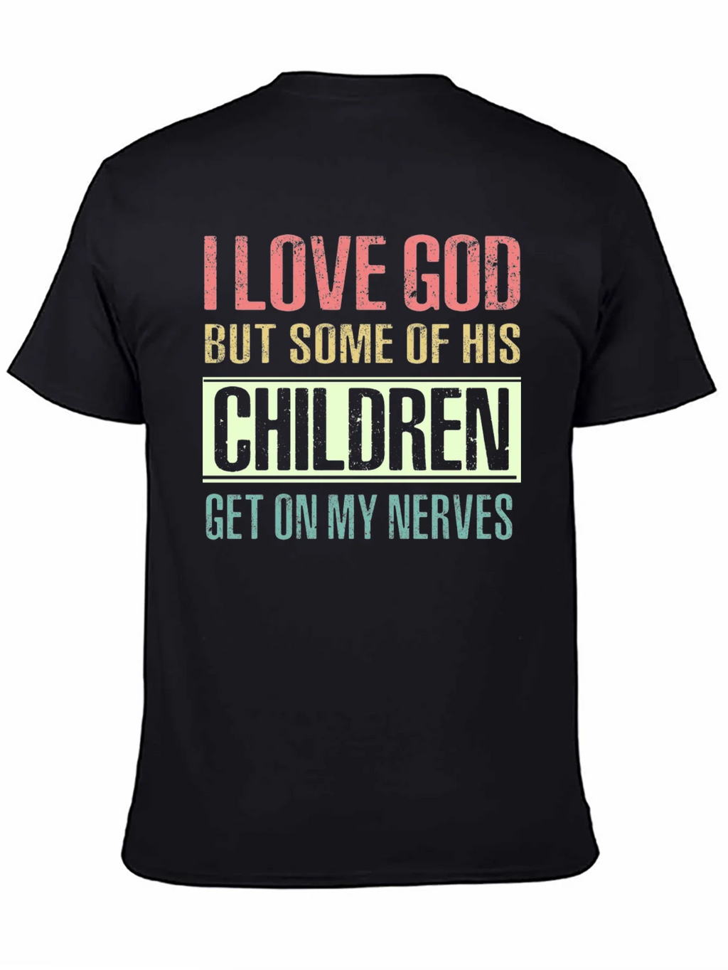 I Love God Humor Graphic T-Shirt product image 7