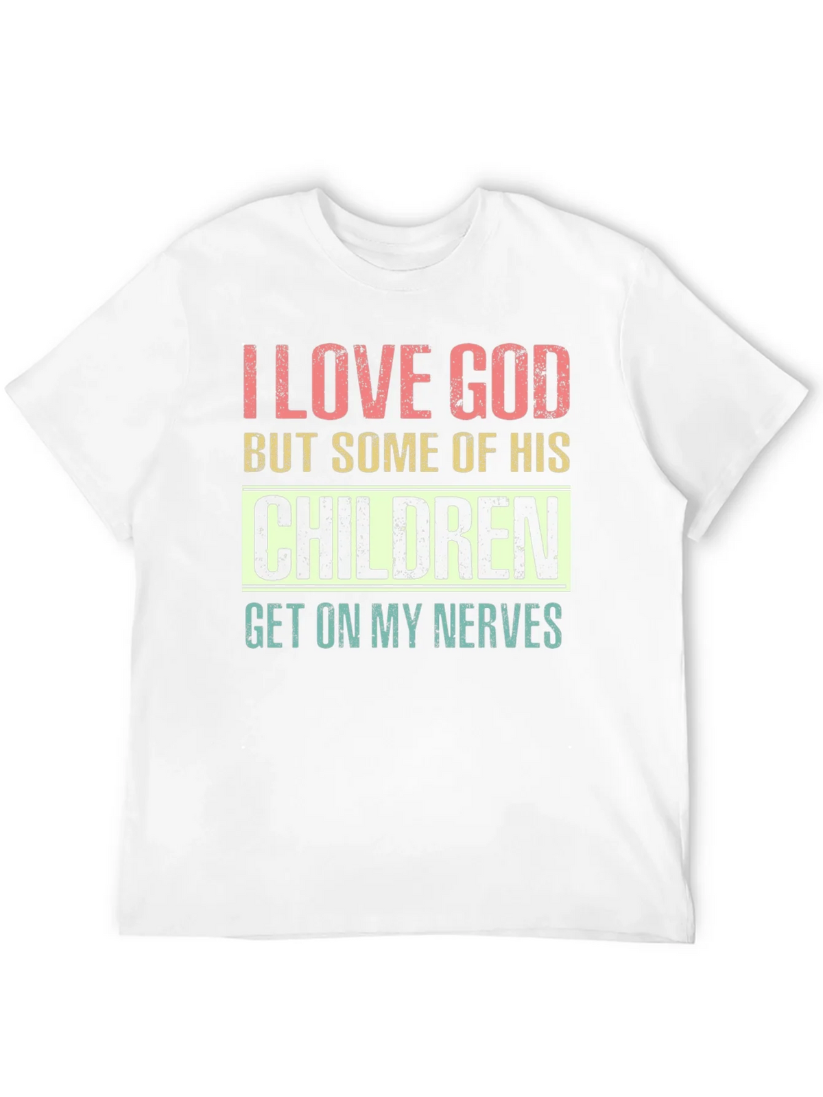I Love God Humor Graphic T-Shirt product image 3