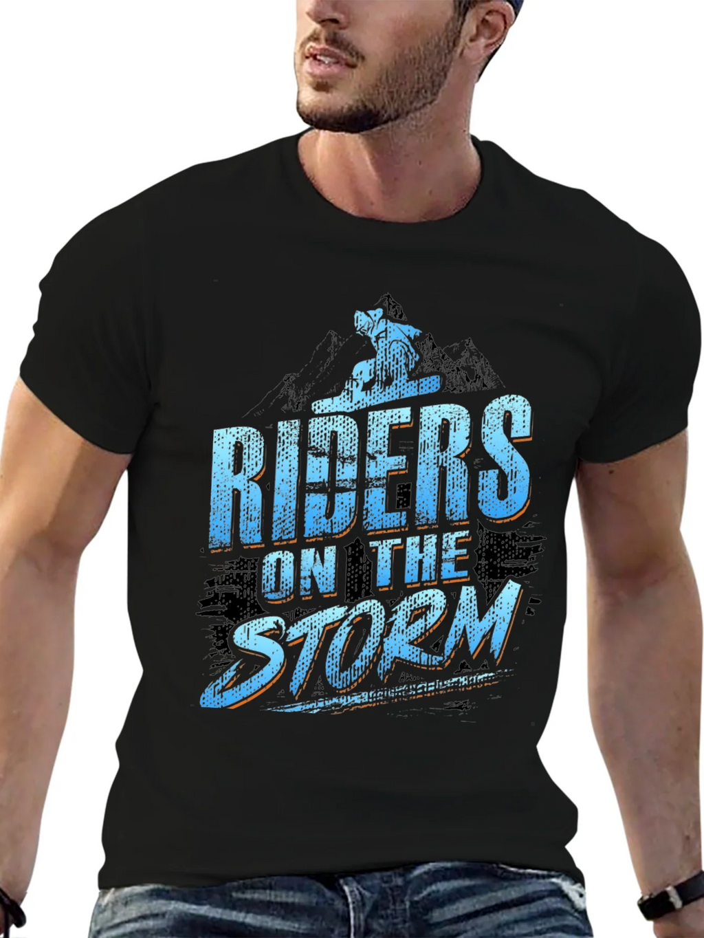 Riders on the Storm Black Graphic Tee product image 9