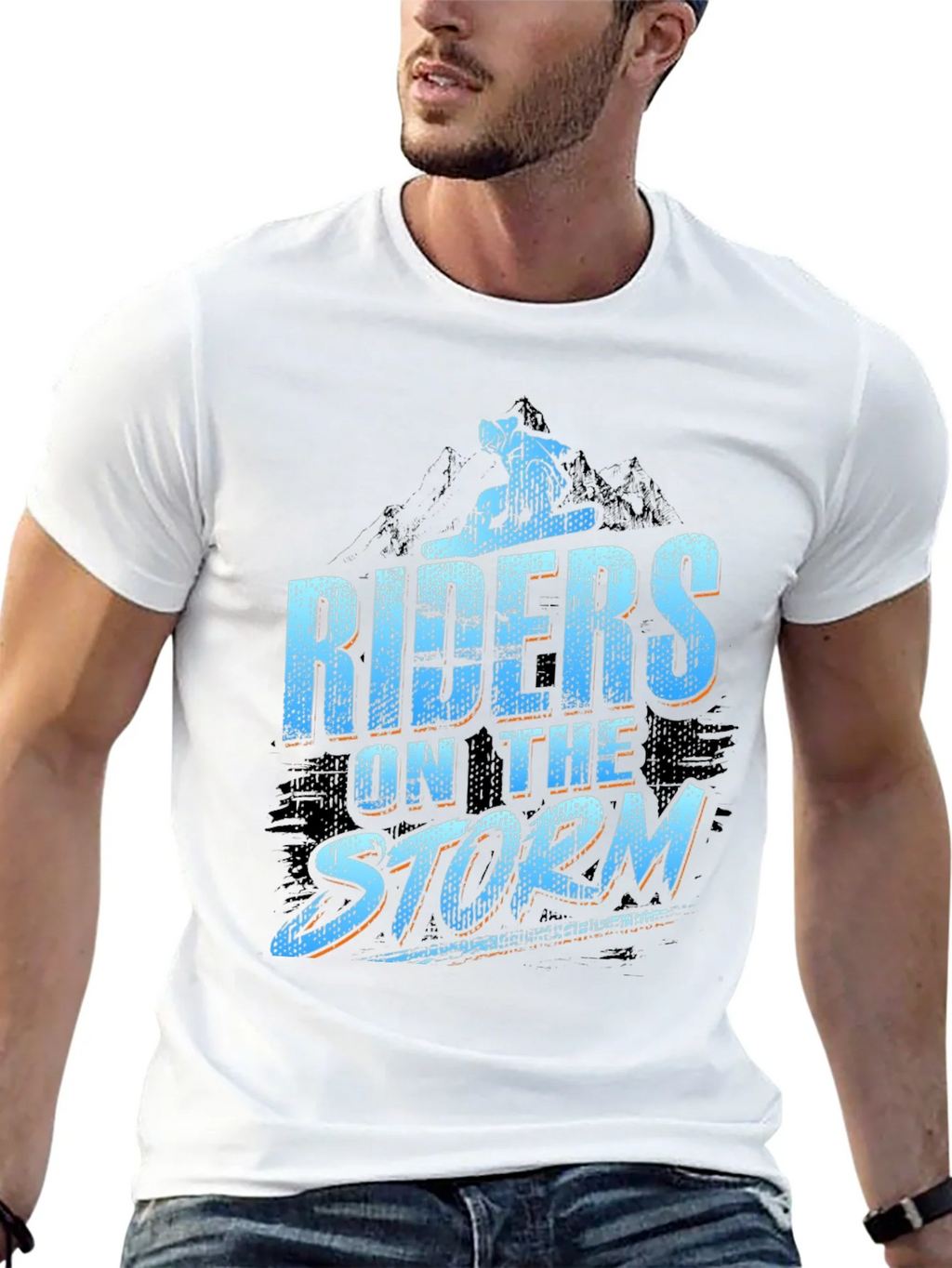 Riders on the Storm Black Graphic Tee product image 4