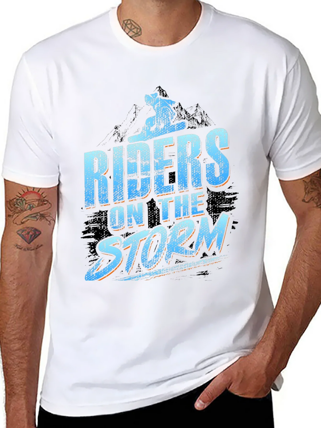 Riders on the Storm Black Graphic Tee product image 10