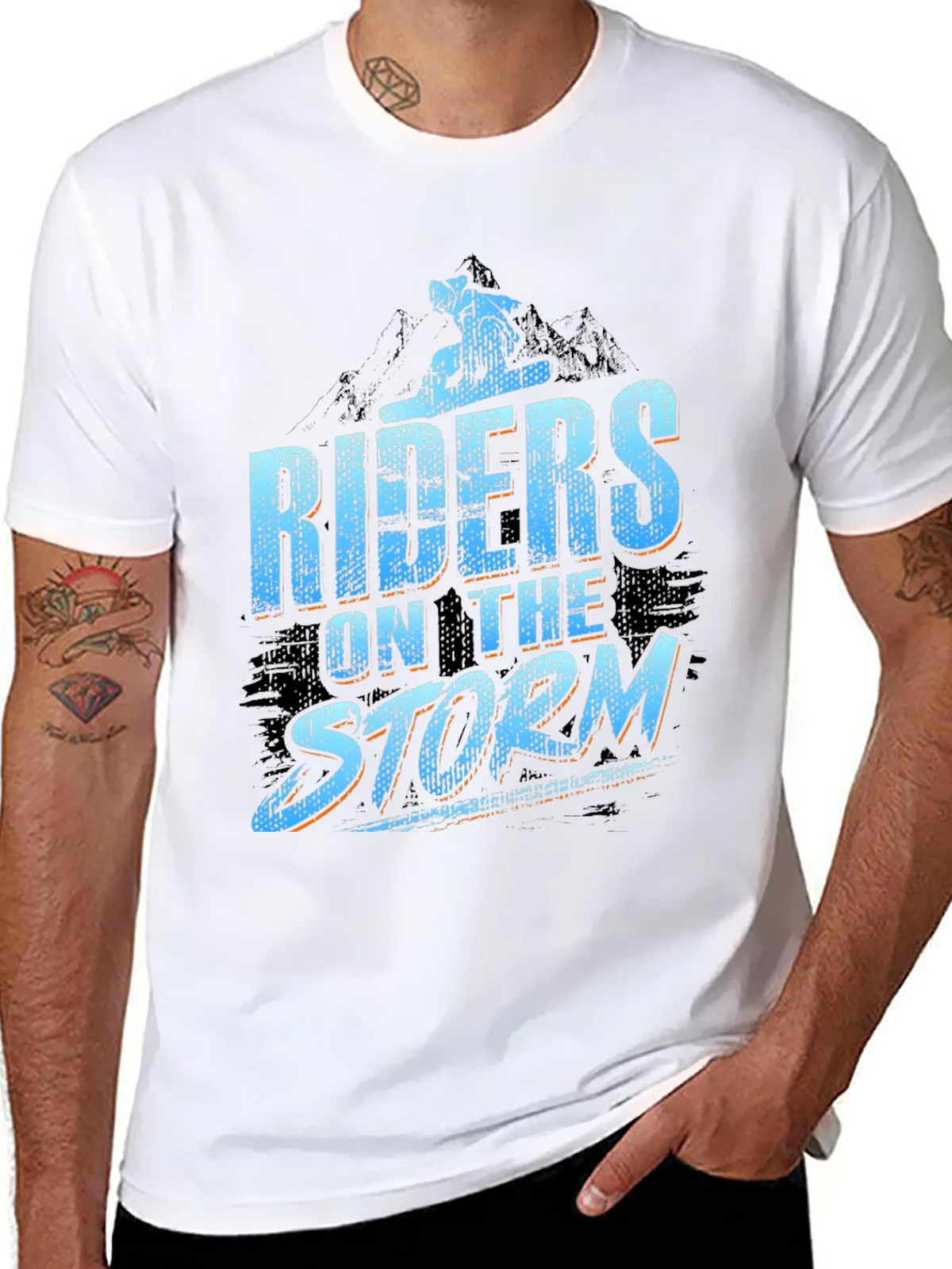 Riders on the Storm Black Graphic Tee product image 10
