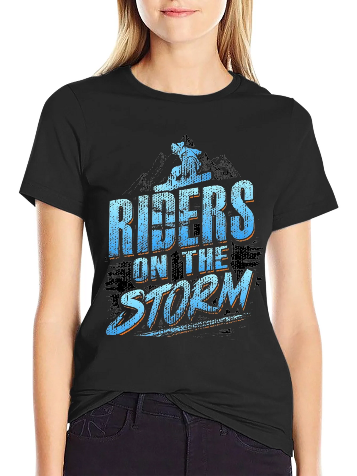 Riders on the Storm Black Graphic Tee product image 5