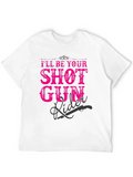 Shotgun Rider Graphic T-Shirt - Black Crew Neck Tee product image 1