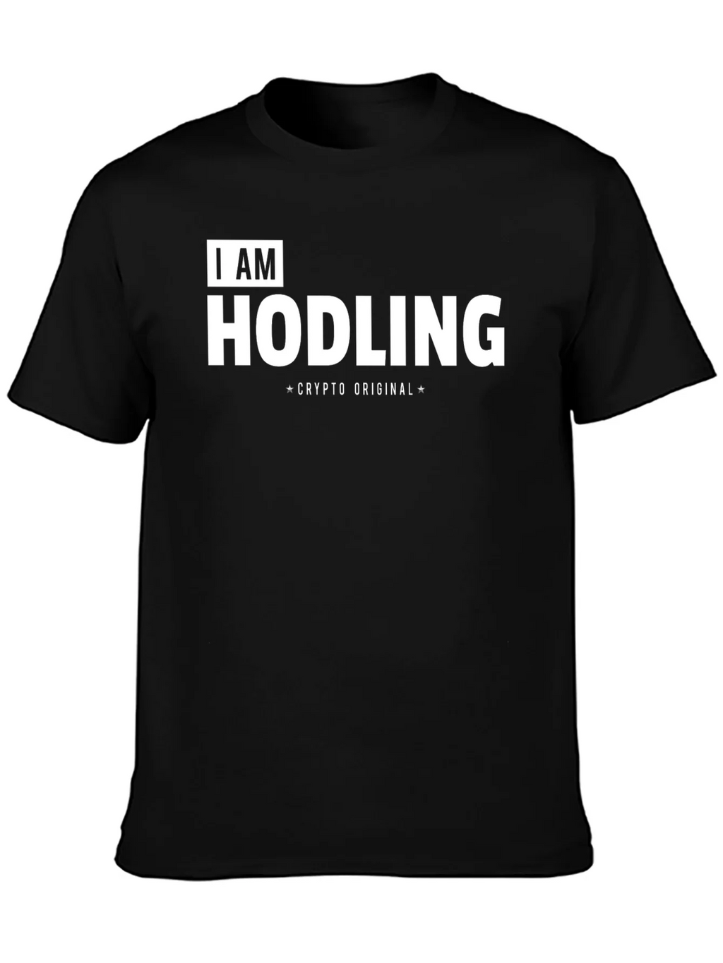 I AM HODLING Crypto Original Black T-Shirt product image 6
