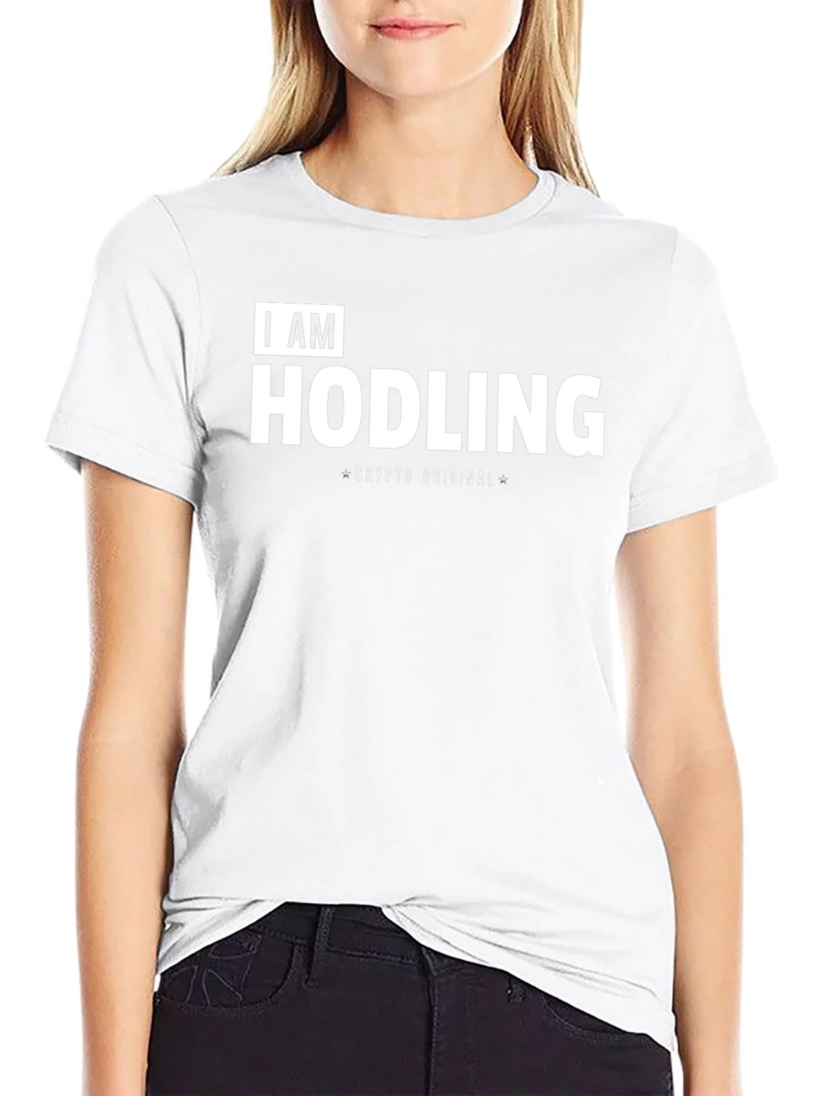 I AM HODLING Crypto Original Black T-Shirt product image 11