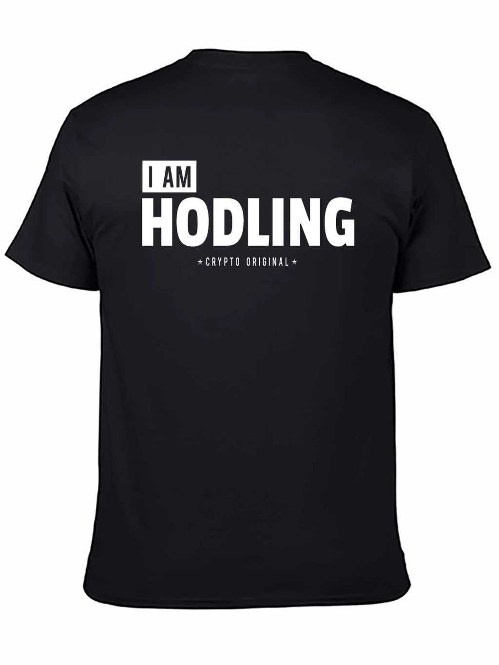 I AM HODLING Crypto Original Black T-Shirt product image 7