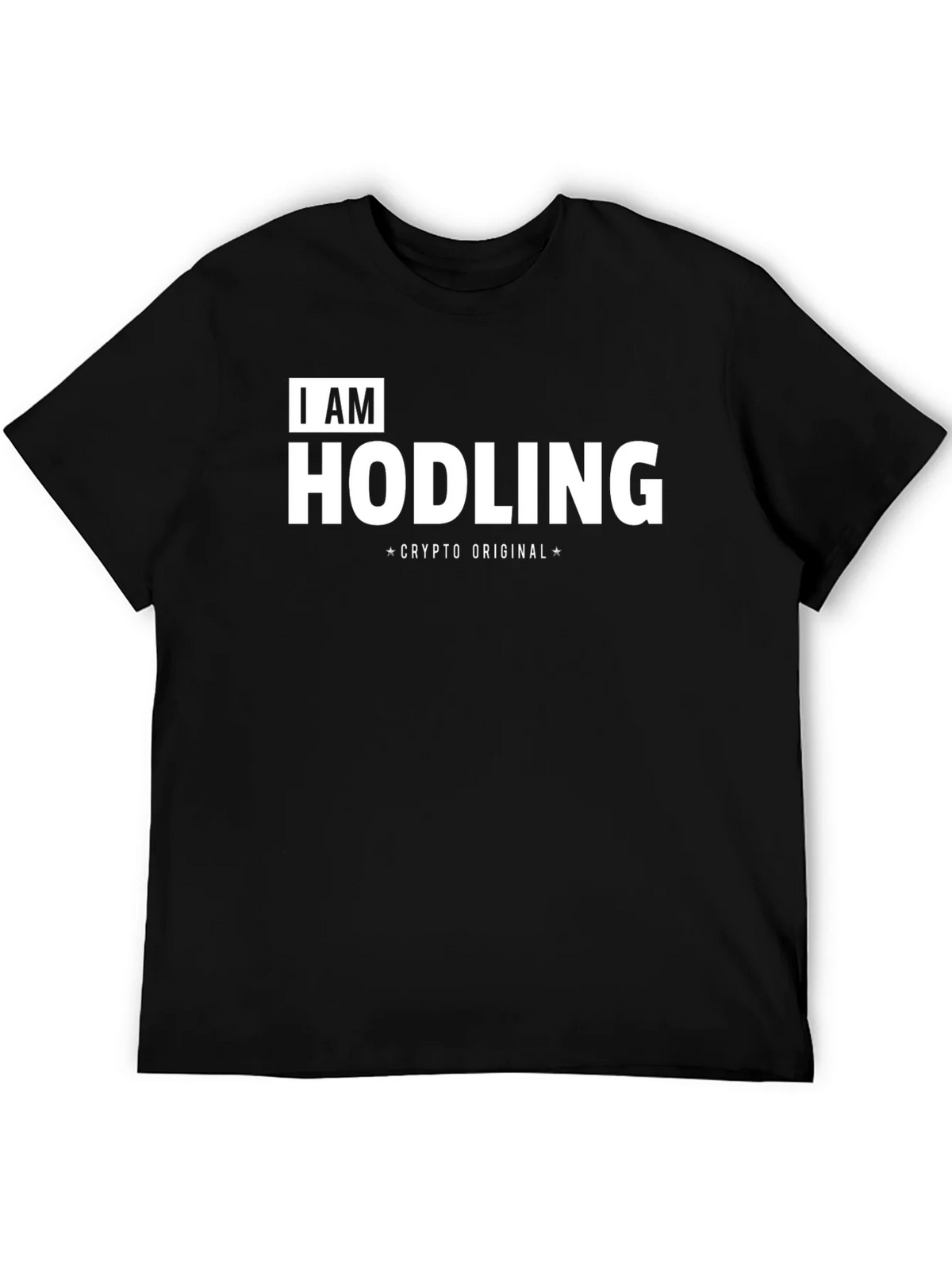 I AM HODLING Crypto Original Black T-Shirt product image 8