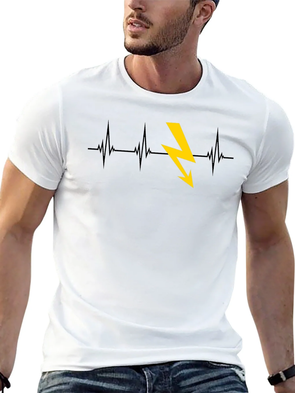 Electric Heartbeat Graphic Tee product image 4