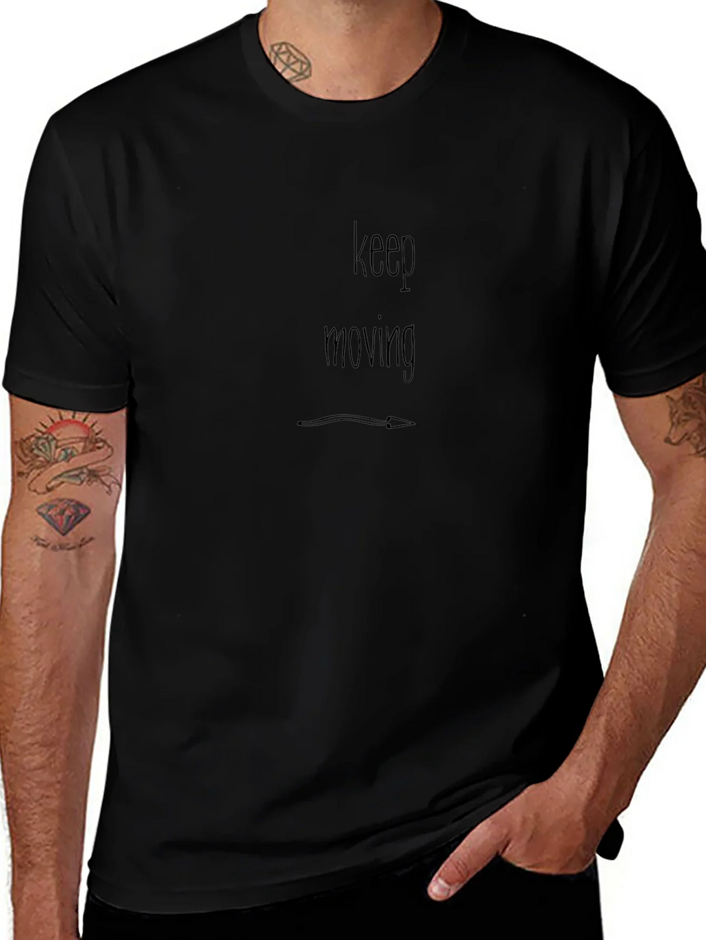 Keep Moving Graphic Tee - Motivational Shirt product image 1