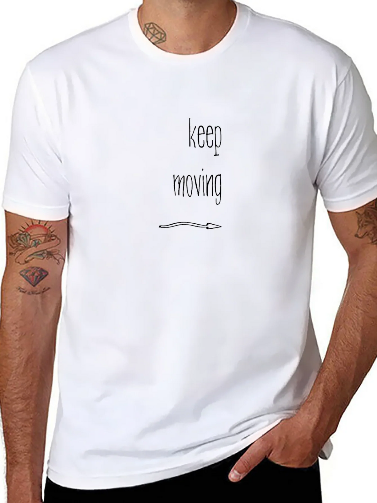 Keep Moving Graphic Tee - Motivational Shirt product image 10