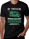 Trucker Dispatcher T-Shirt: If Truck Driving Was Easy product image 1