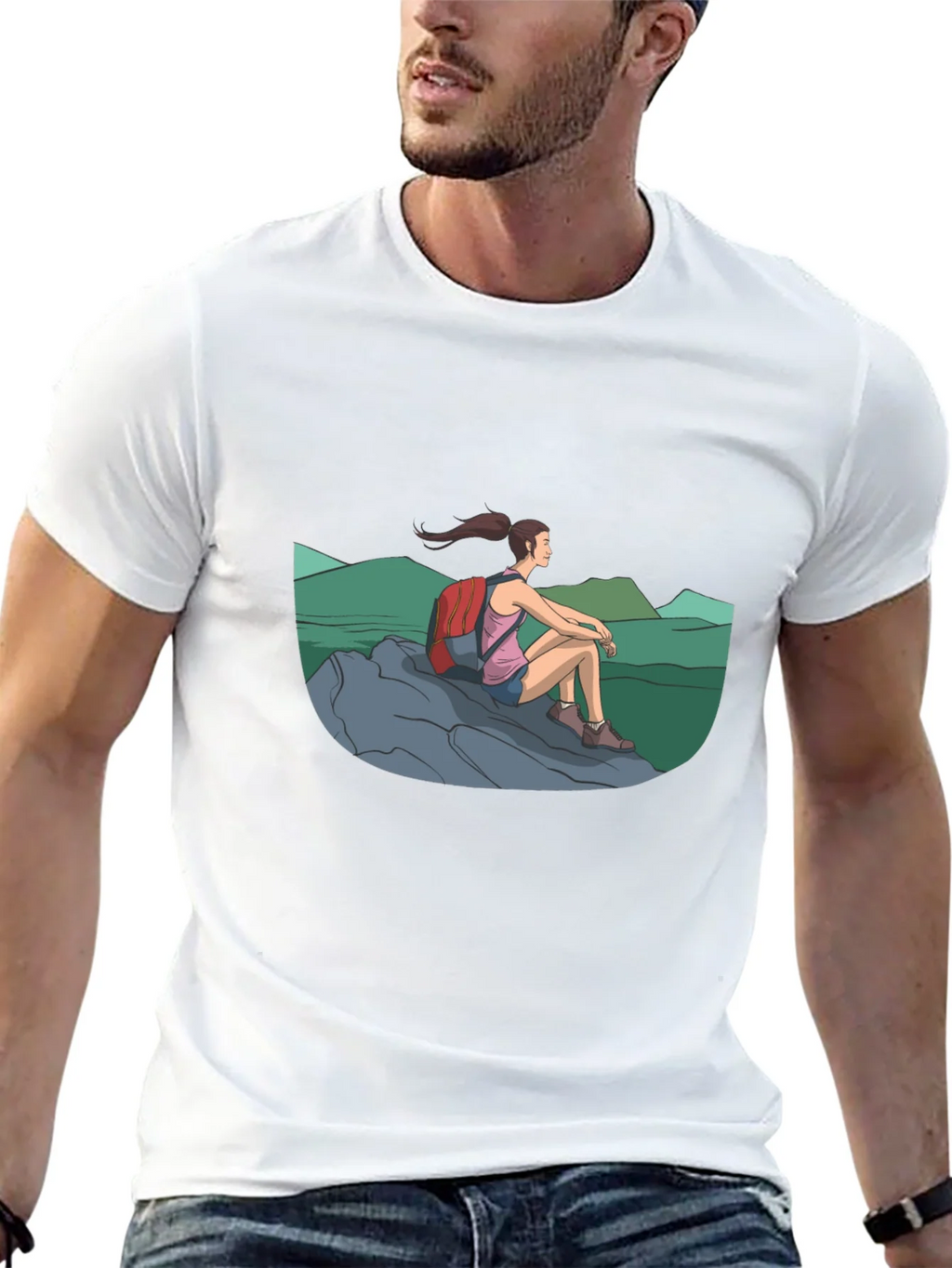 Hiker Graphic Tee - Adventure Awaits! product image 3