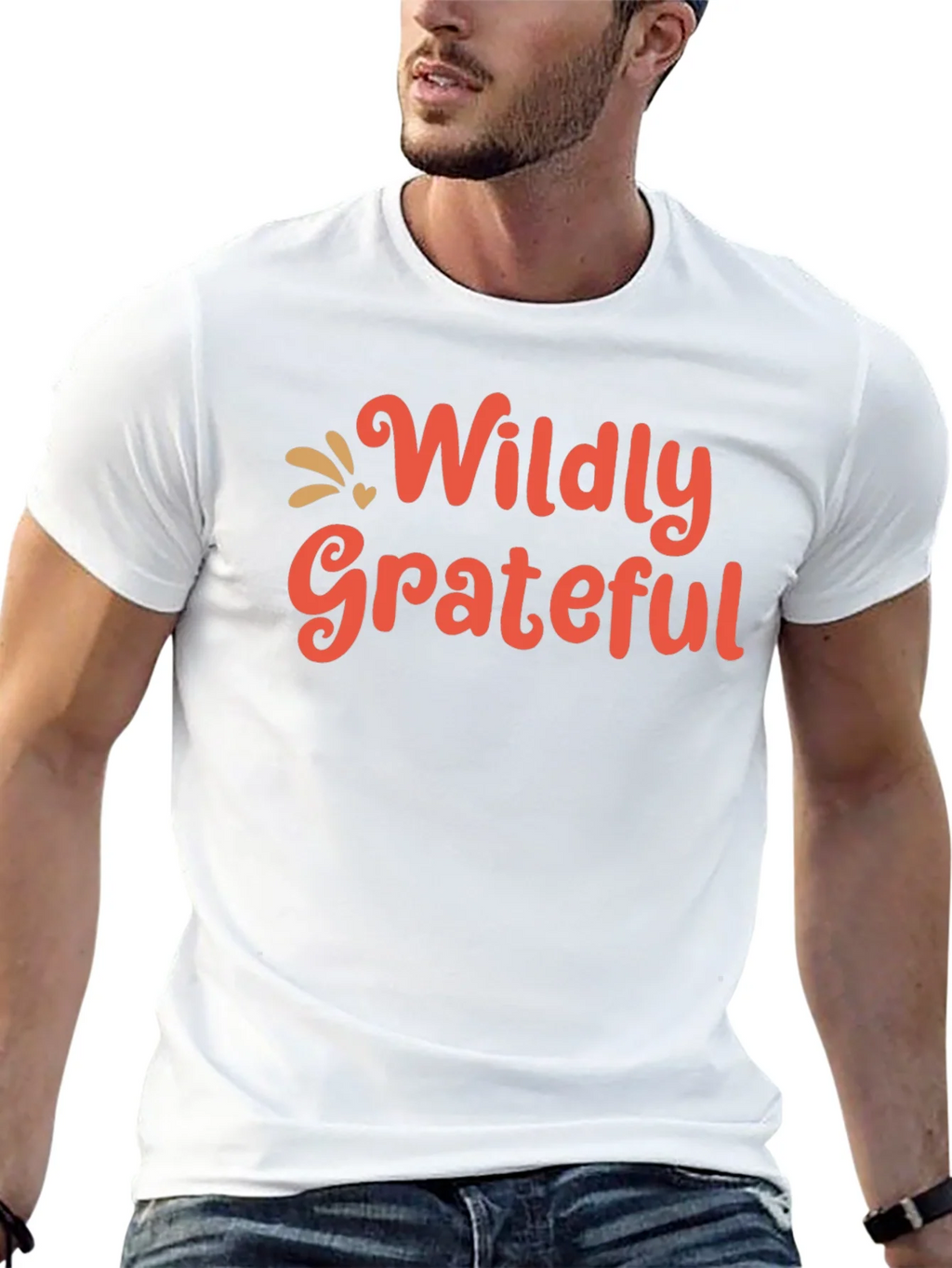 Wildly Grateful Graphic Tee - Black product image 4