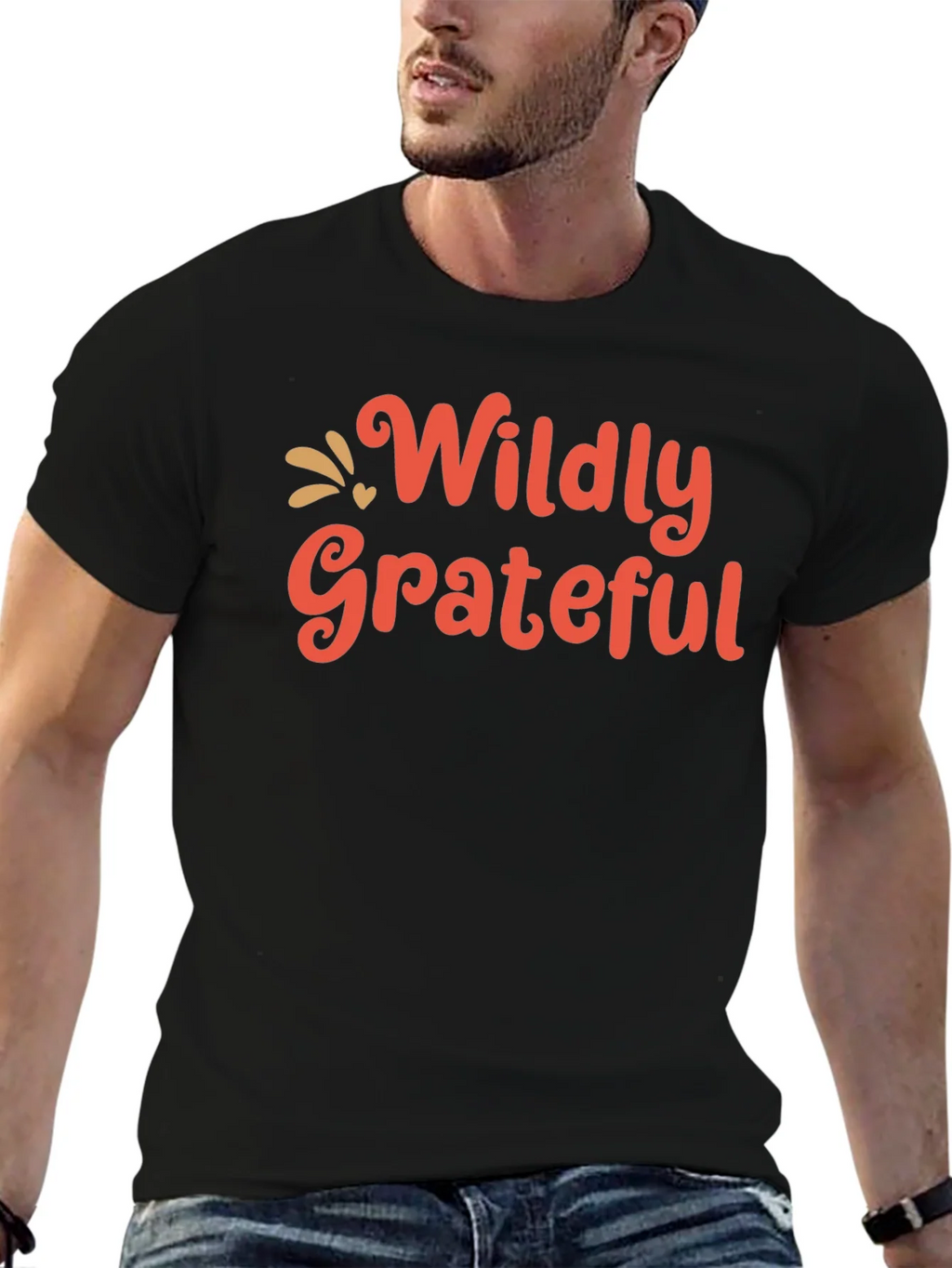 Wildly Grateful Graphic Tee - Black product image 9