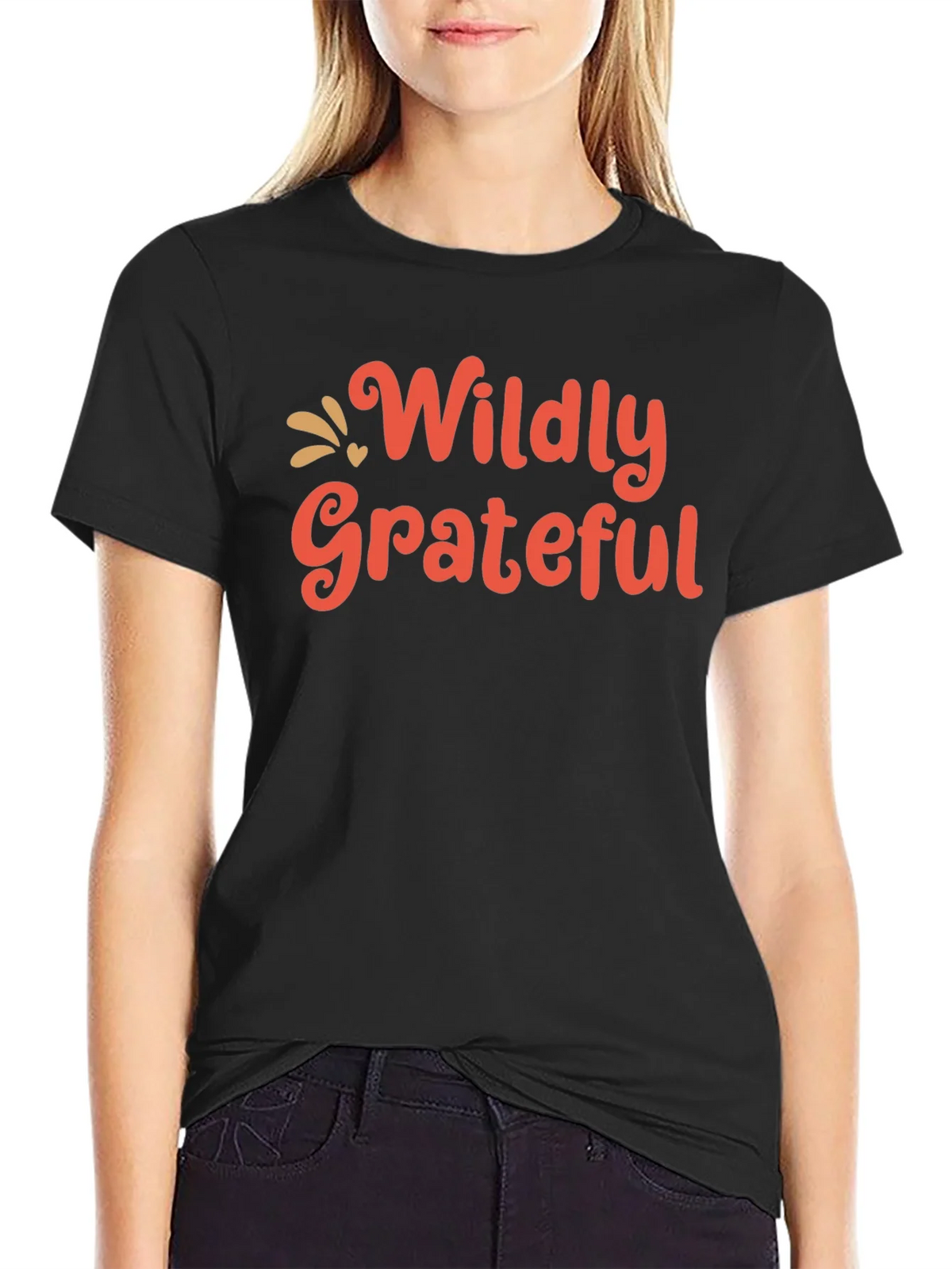 Wildly Grateful Graphic Tee - Black product image 5