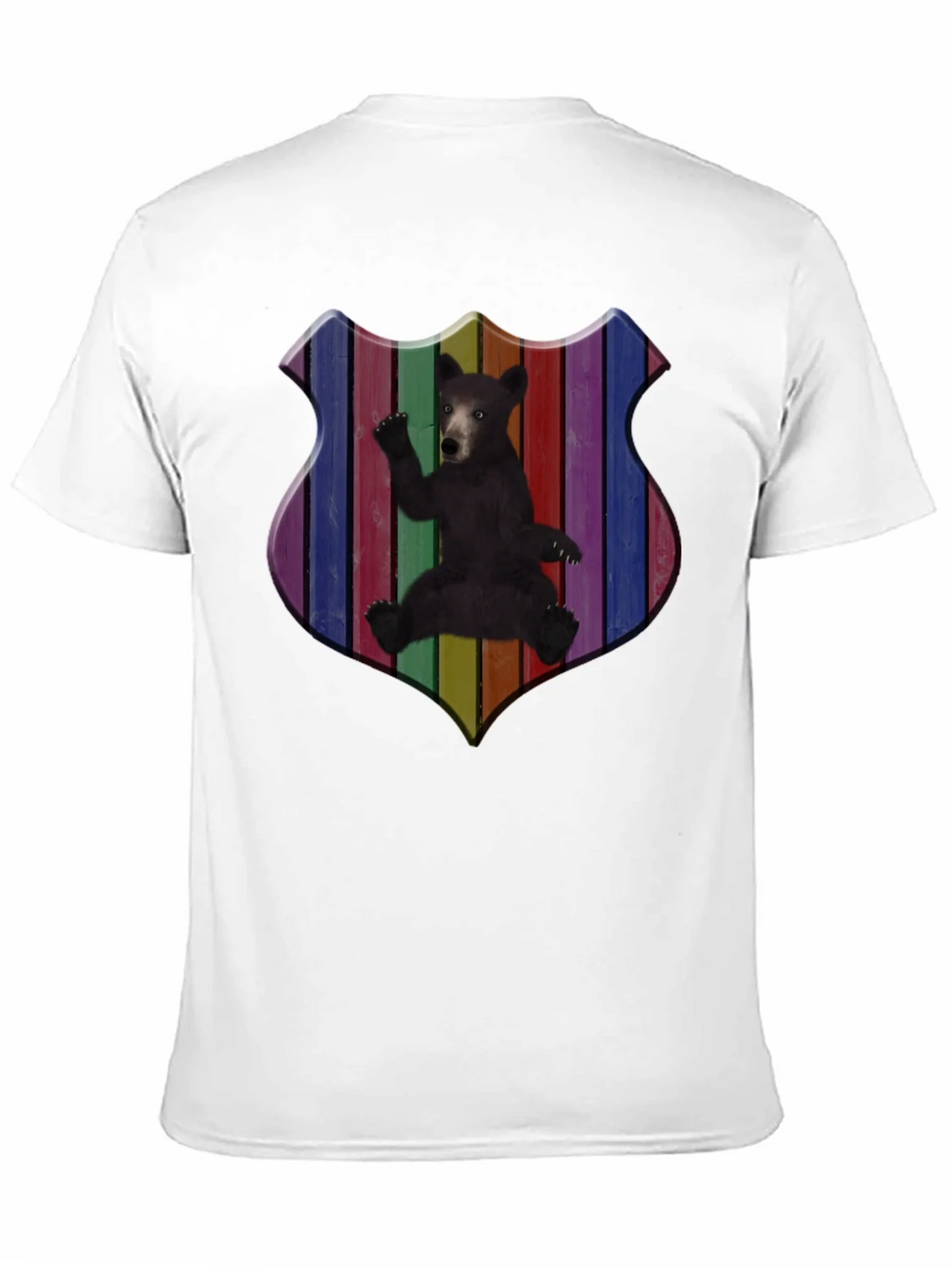 Rainbow Bear Shield Graphic T-Shirt product image 2