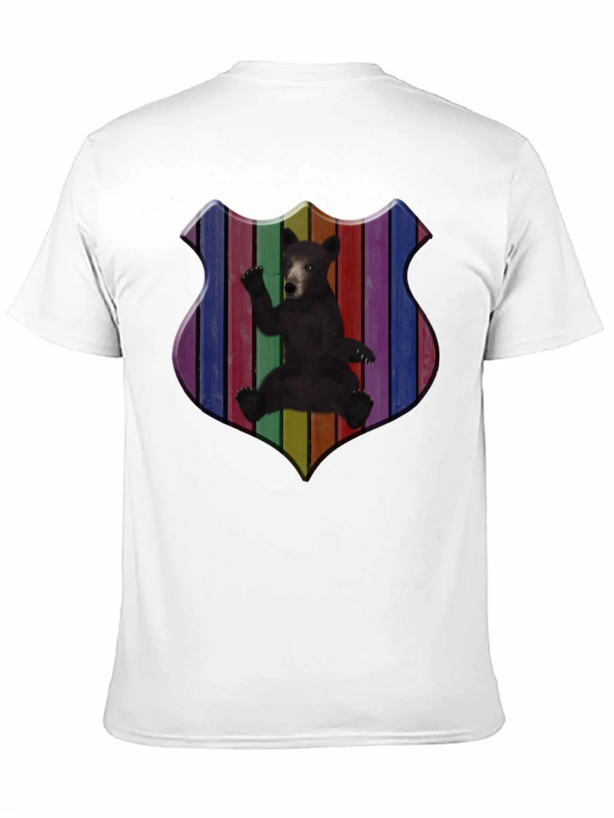 Rainbow Bear Shield Graphic T-Shirt product image 2