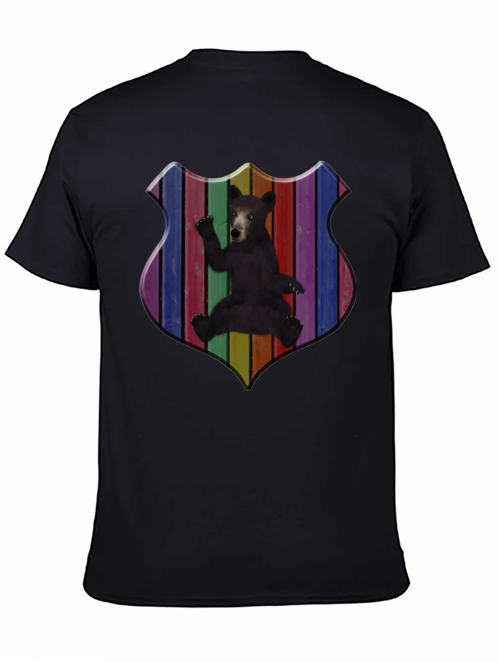 Rainbow Bear Shield Graphic T-Shirt product image 7