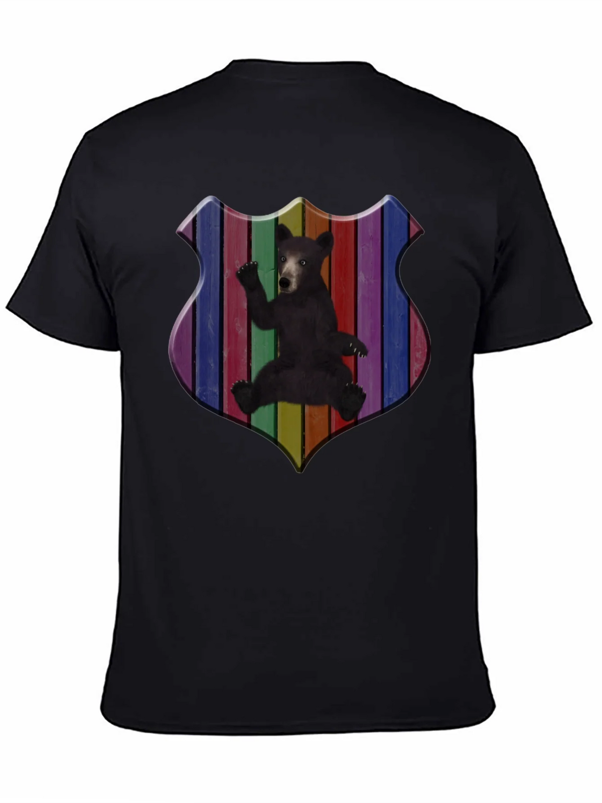 Rainbow Bear Shield Graphic T-Shirt product image 7