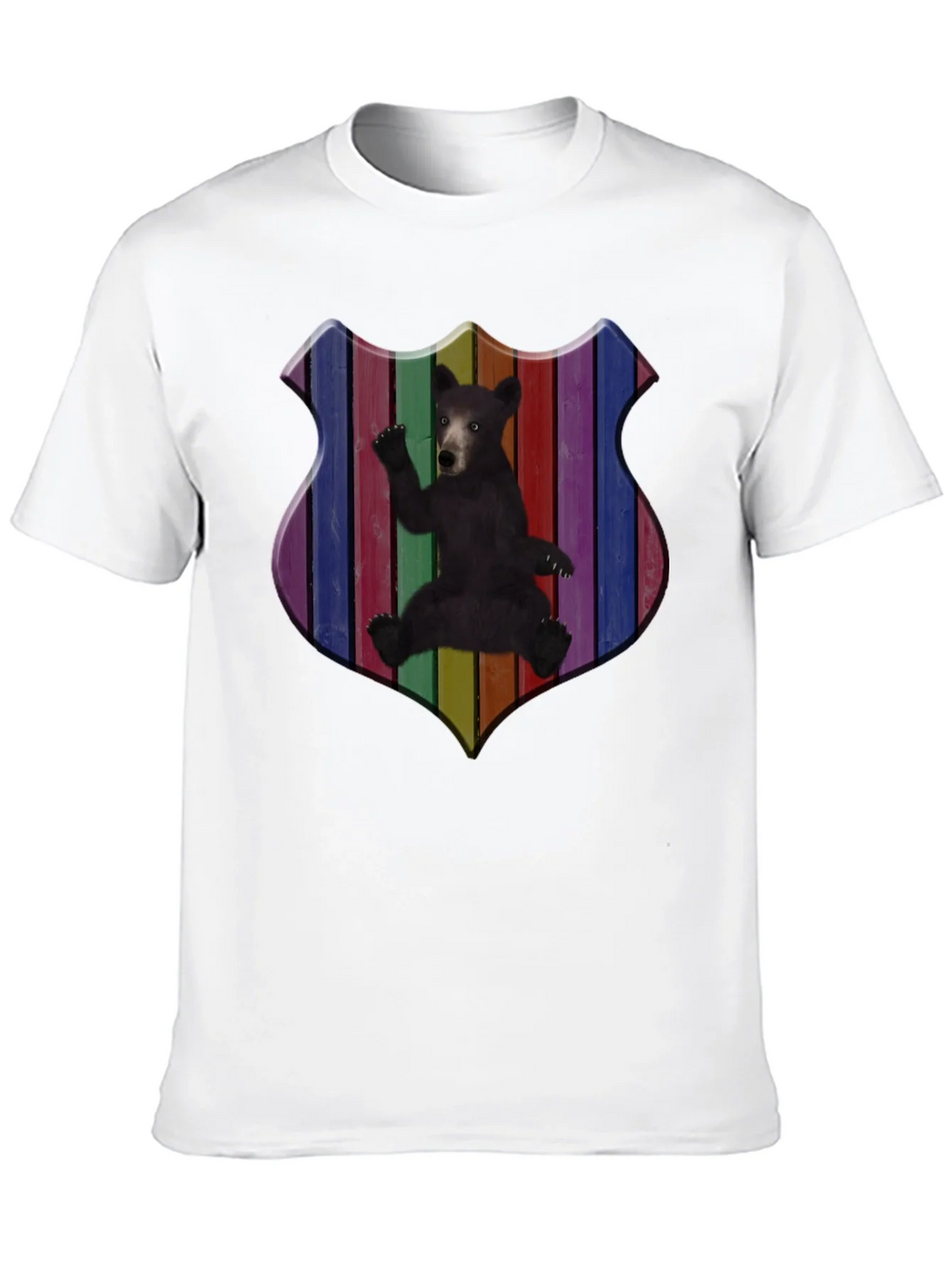 Rainbow Bear Shield Graphic T-Shirt product image 12