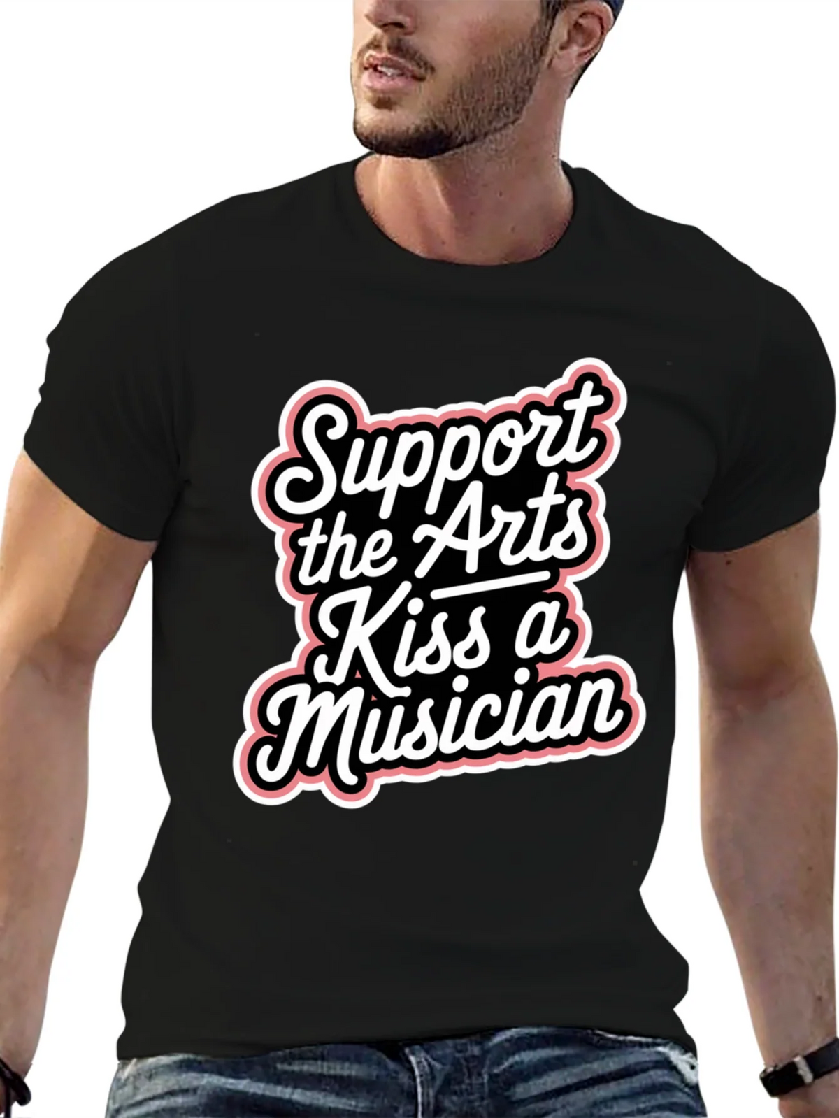 Support the Arts Kiss A Musician Graphic Tee product image 9