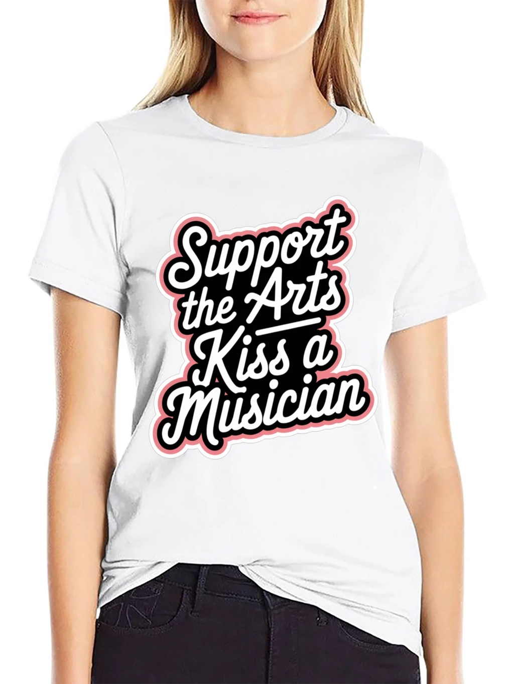 Support the Arts Kiss A Musician Graphic Tee product image 11