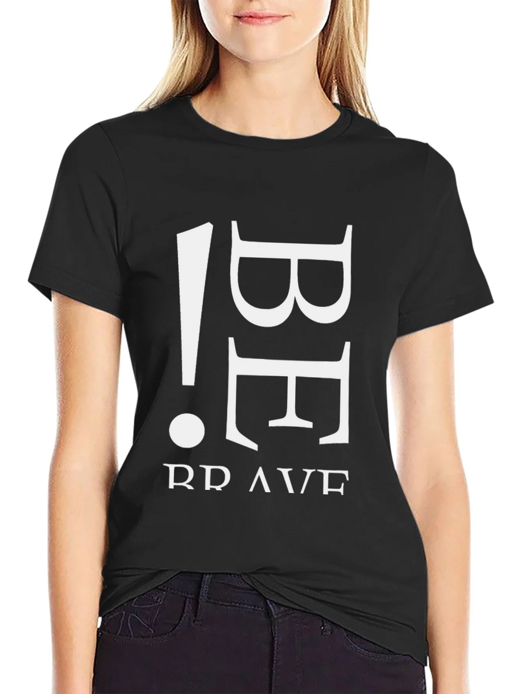 Be Brave Black Graphic Tee product image 5