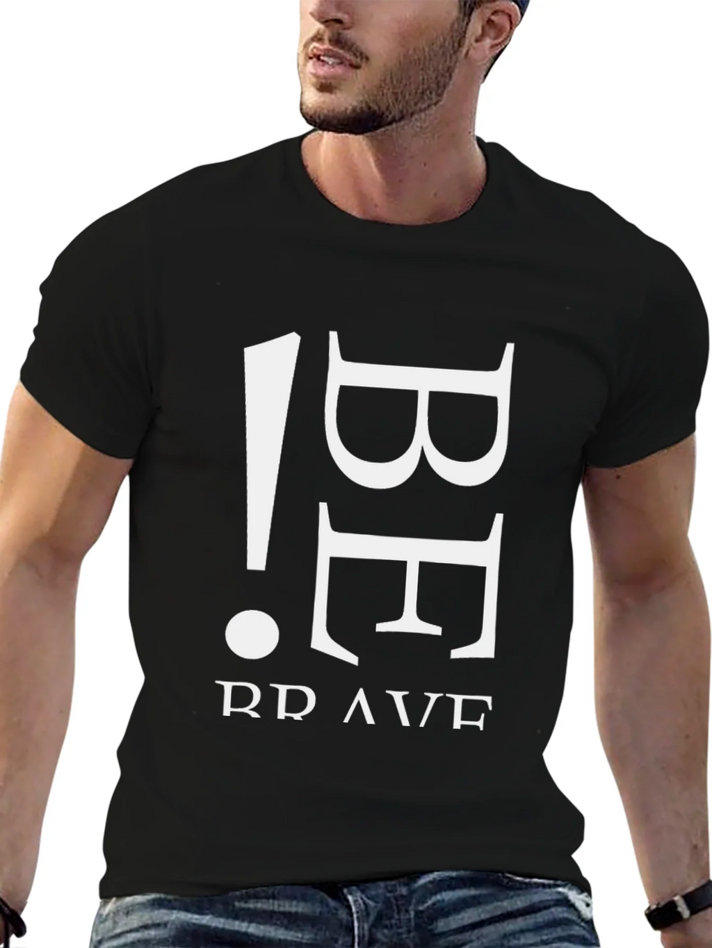 Be Brave Black Graphic Tee product image 9