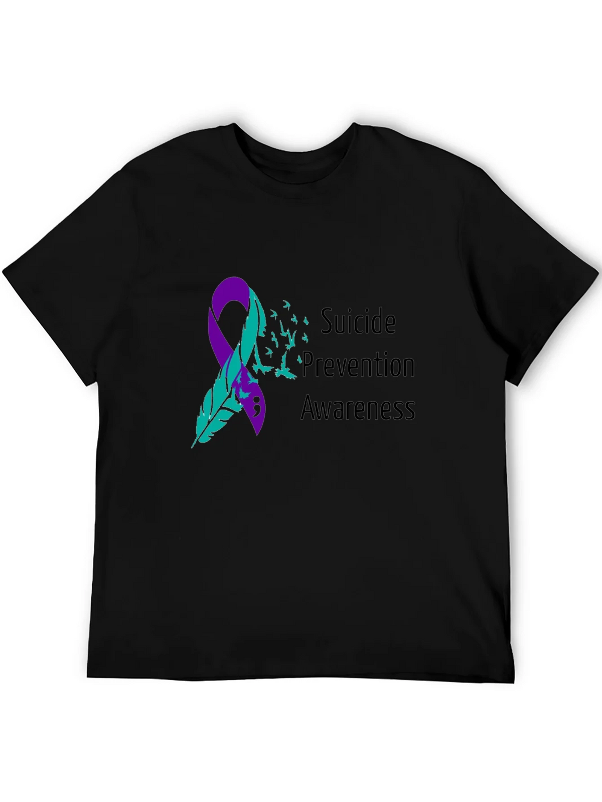 Suicide Prevention Awareness Ribbon T-Shirt product image 8