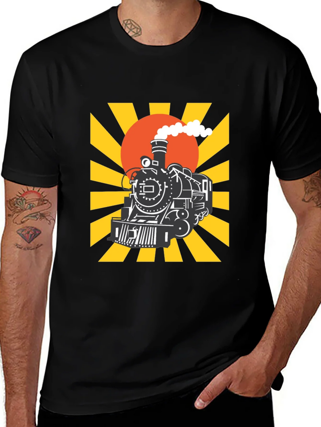 Train Graphic Tee - Retro Style product image 1