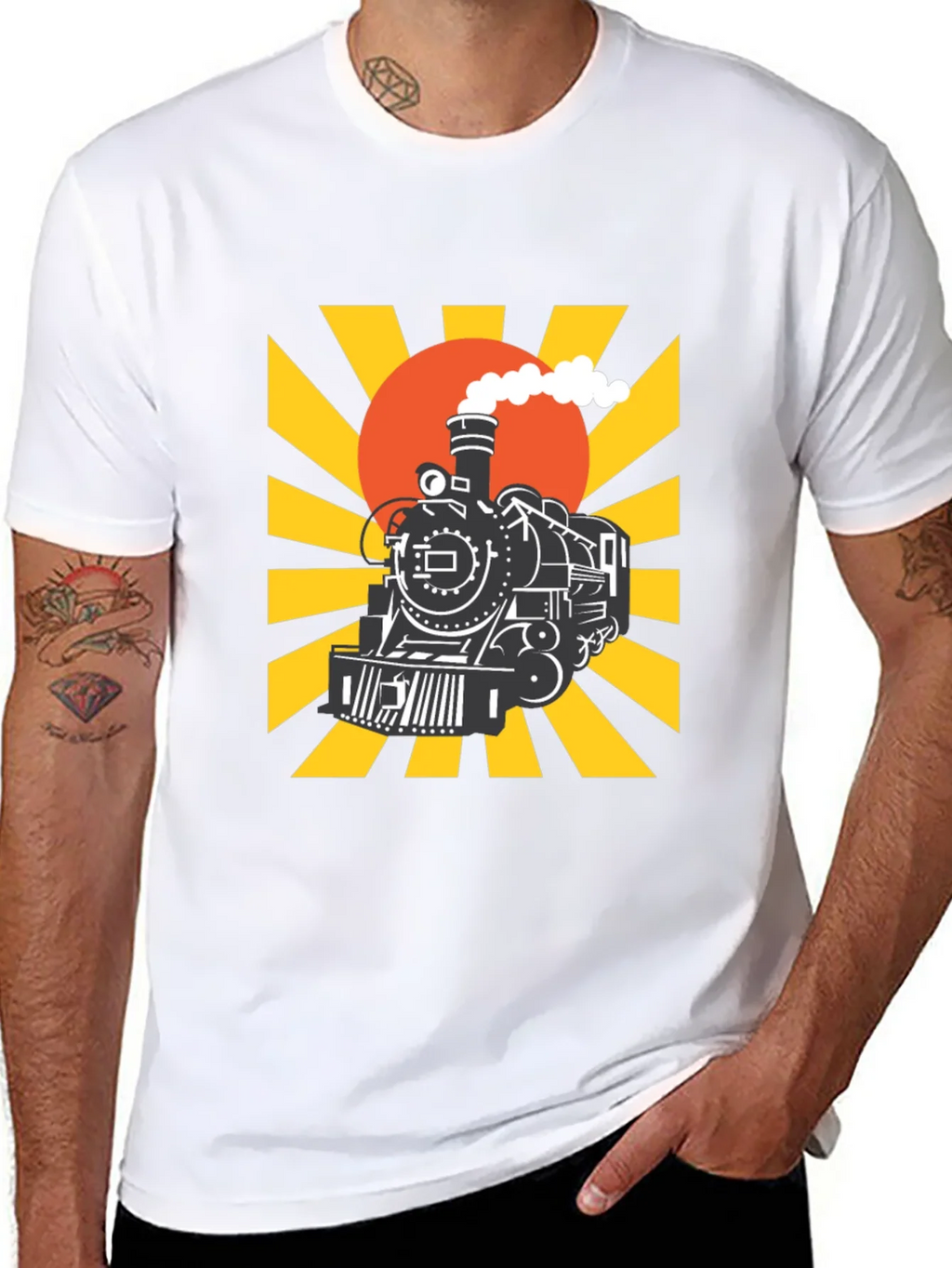 Train Graphic Tee - Retro Style product image 10