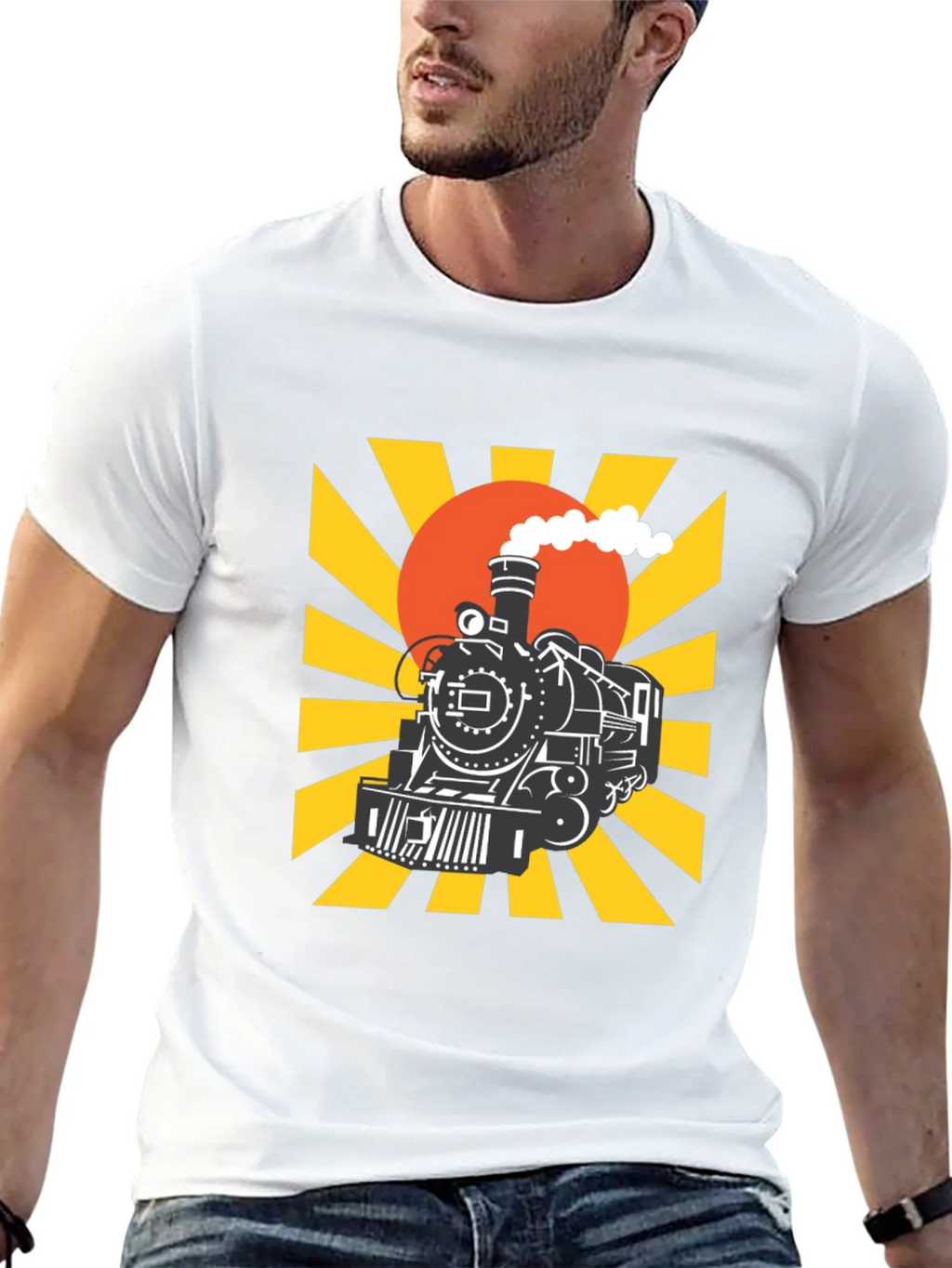 Train Graphic Tee - Retro Style product image 4