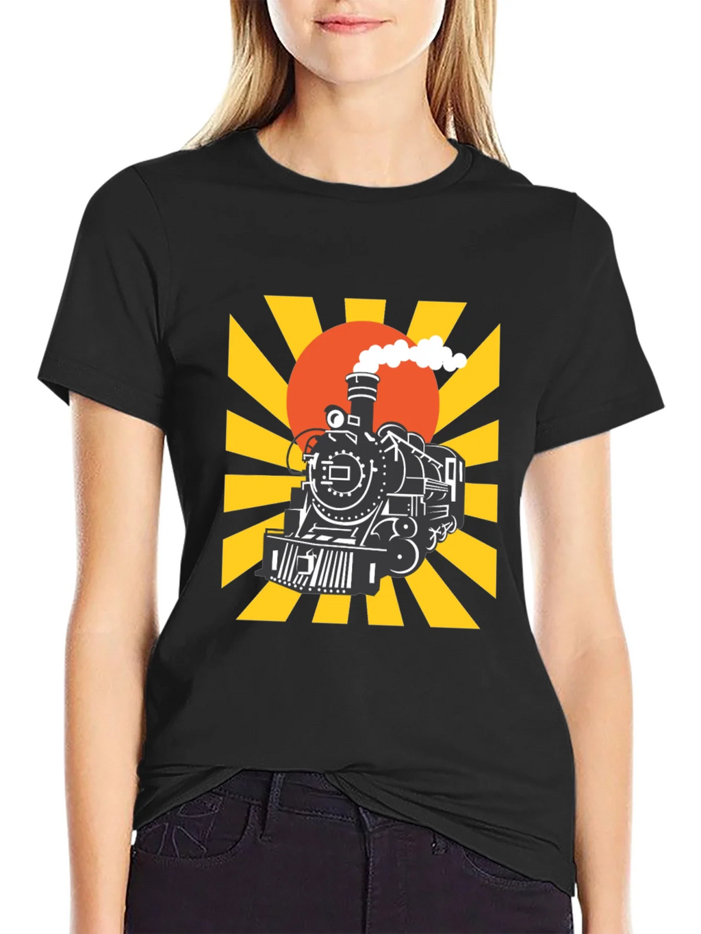 Train Graphic Tee - Retro Style product image 5