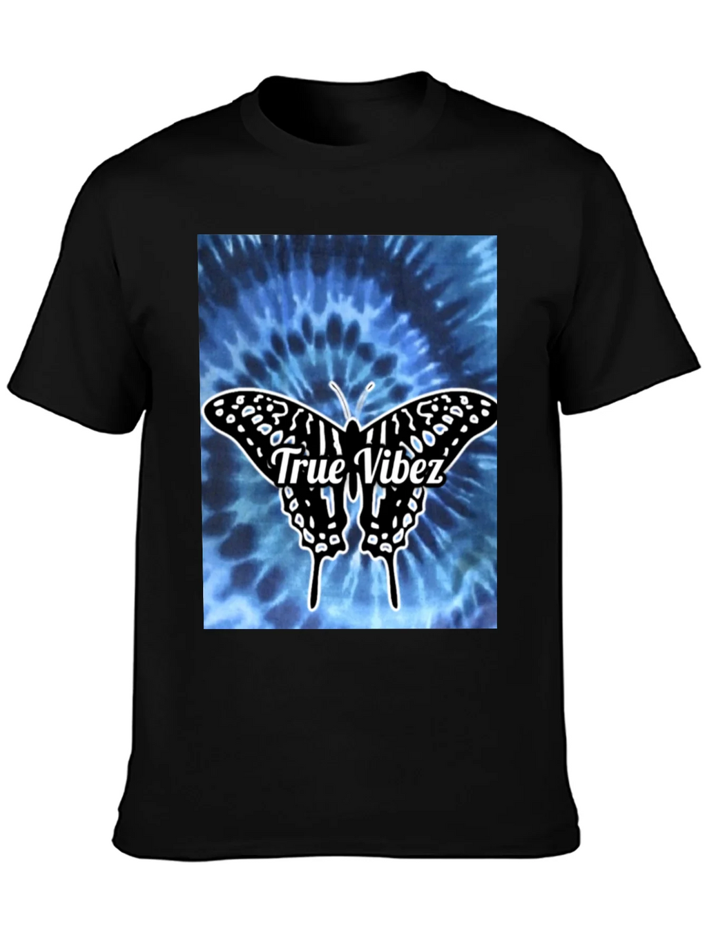 True Vibez Butterfly Tie-Dye Graphic Tee product image 6