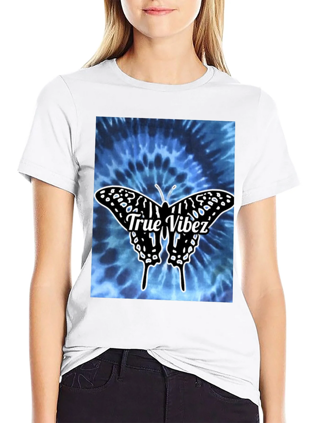 True Vibez Butterfly Tie-Dye Graphic Tee product image 11
