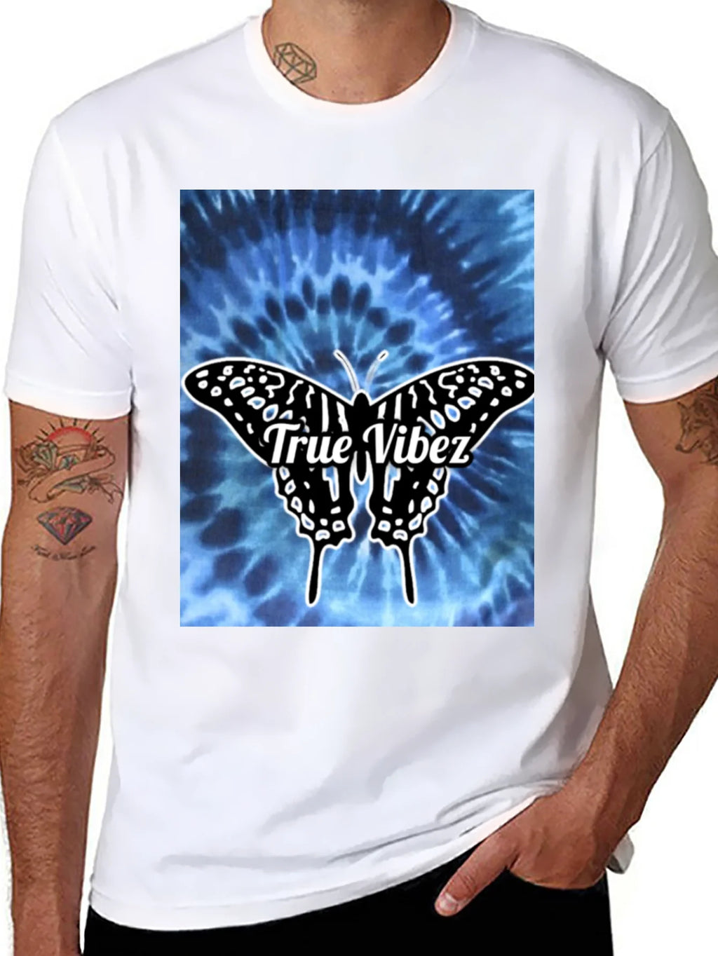 True Vibez Butterfly Tie-Dye Graphic Tee product image 10