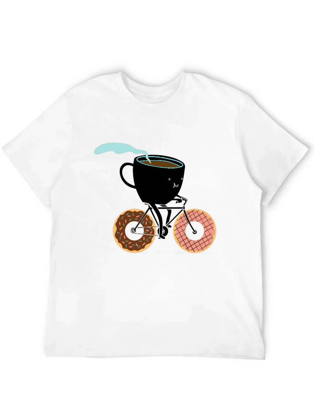 Coffee Cup Bicycle Graphic Tee
